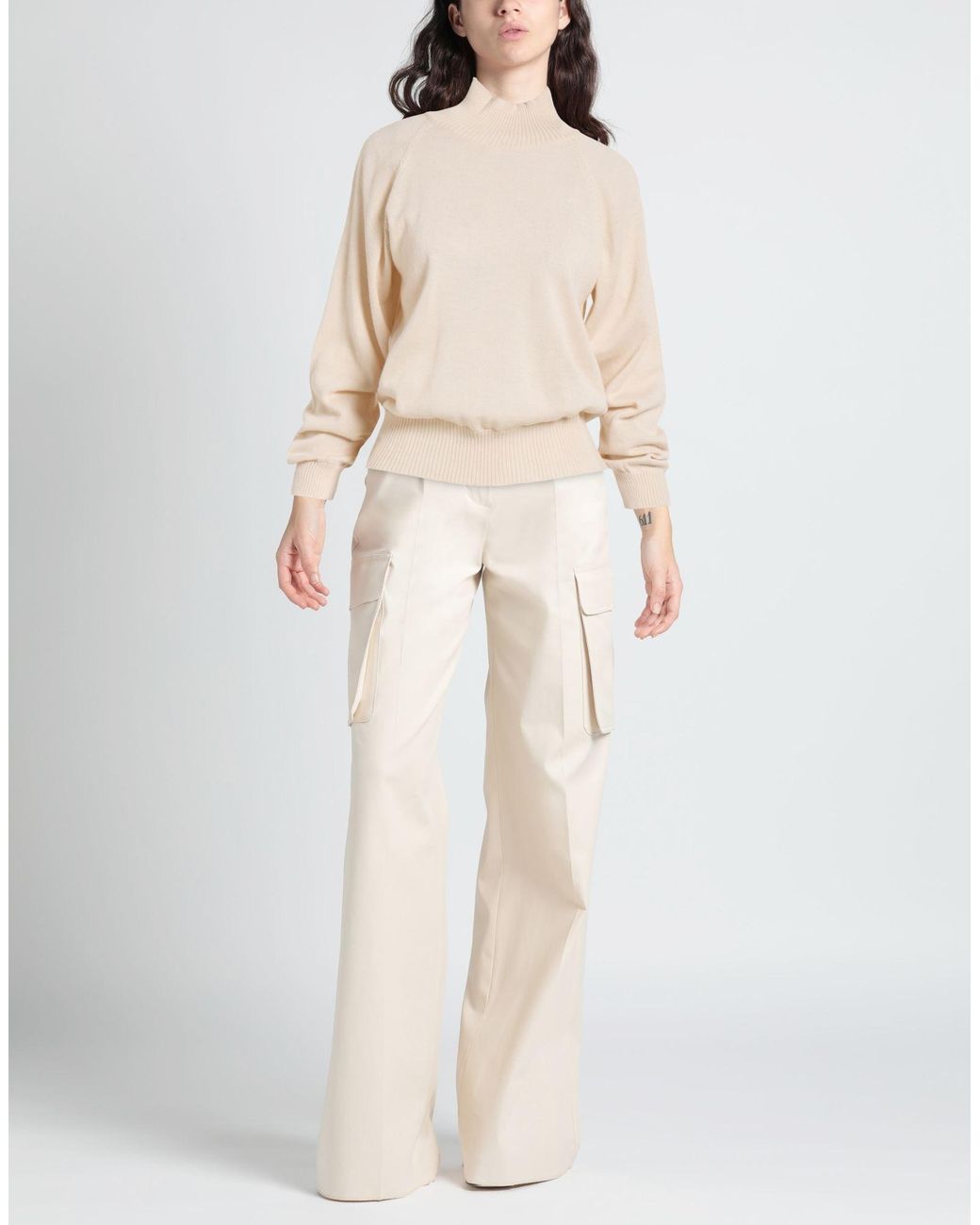 CROCHÈ Natural Turtleneck