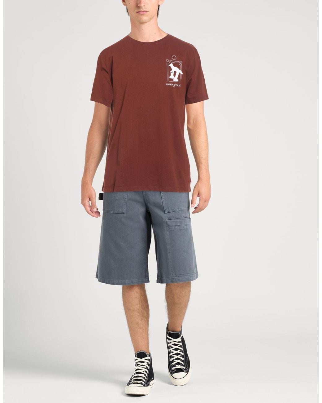 Maison Kitsuné Red T-shirt for men