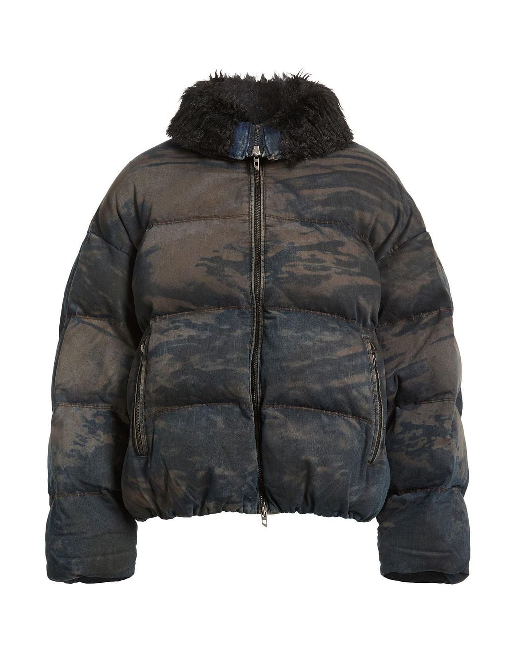 DIESEL Black Puffers for men