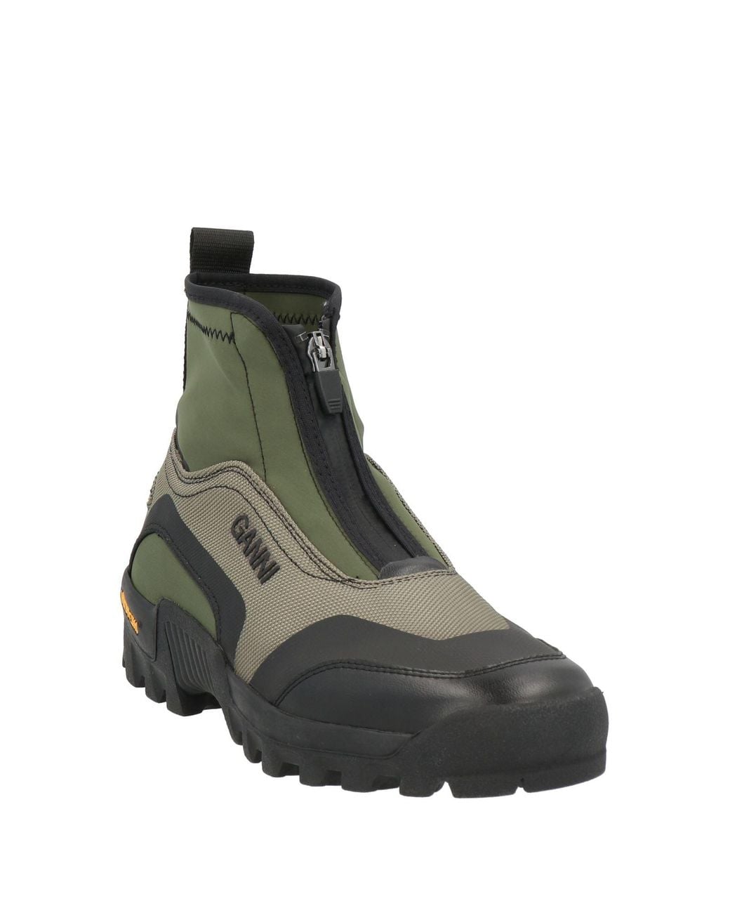 Ganni Green Stiefelette