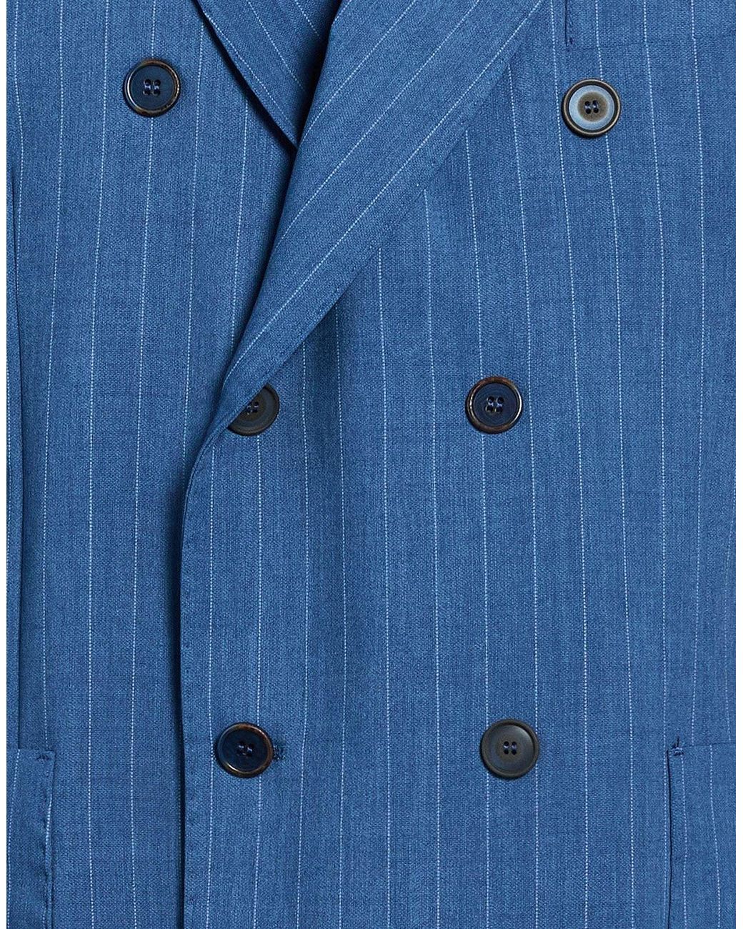 Bob Blue Blazer Polyester, Viscose, Elastane for men