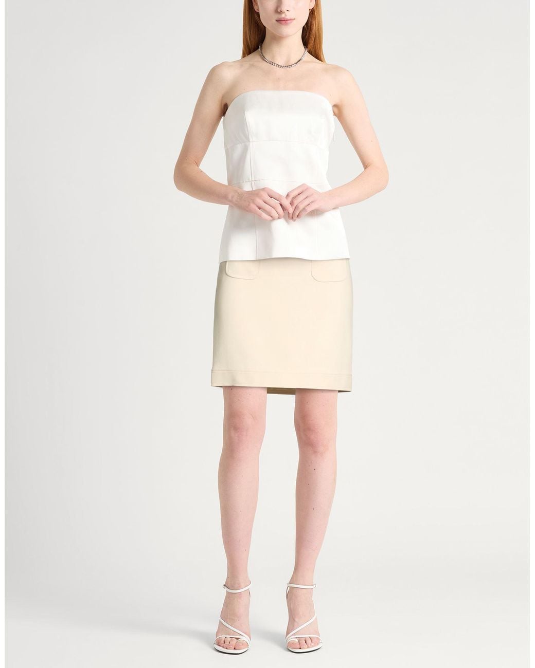 Moschino Natural Mini Skirt