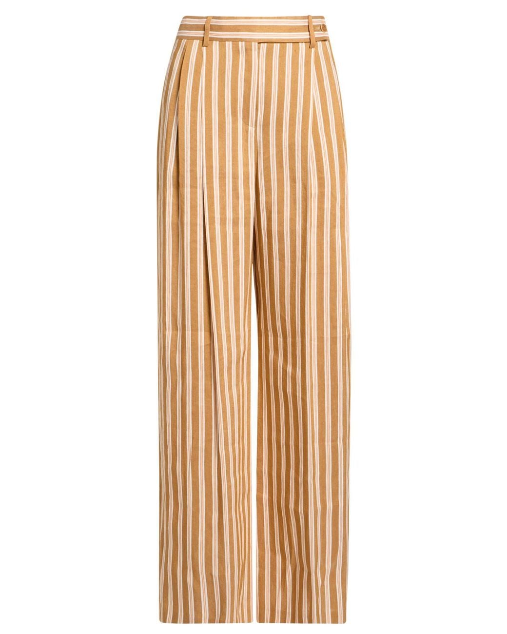 Alberta Ferretti Natural Pants Linen, Viscose