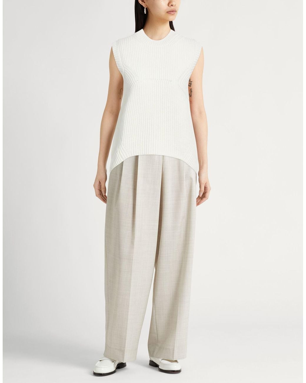 Daniele Fiesoli White Collezione N_01 Ivory Sweater Merino Wool, Cashmere