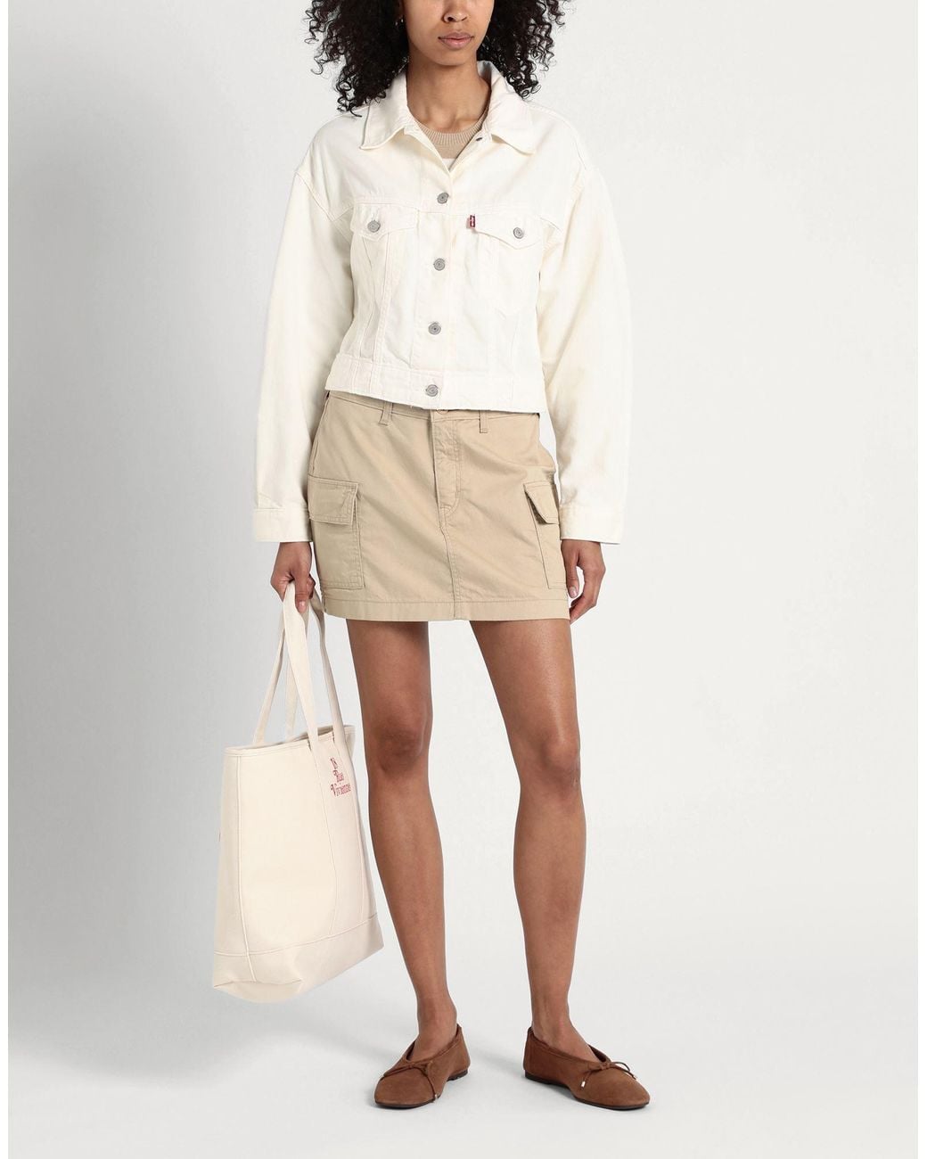 Levi's White Denim Outerwear
