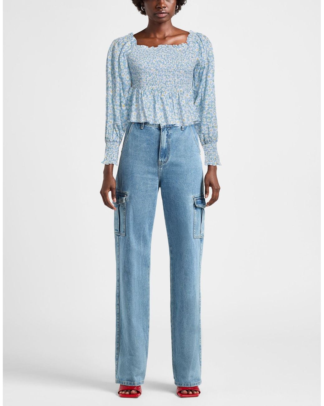 Rixo Blue Top