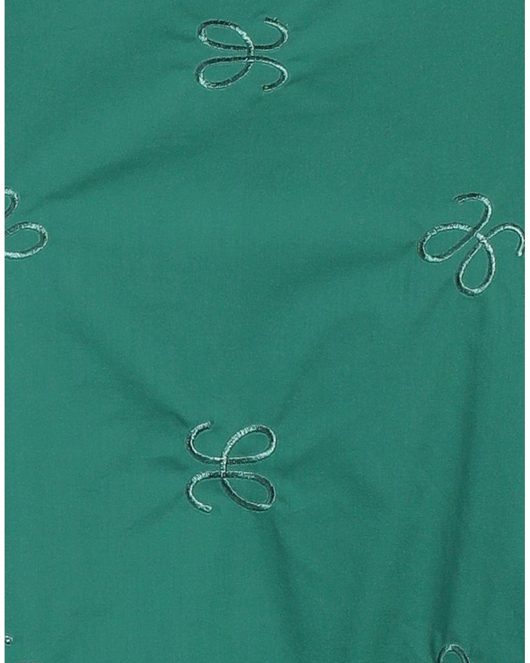 Marella Green Mini Dress Cotton, Polyester