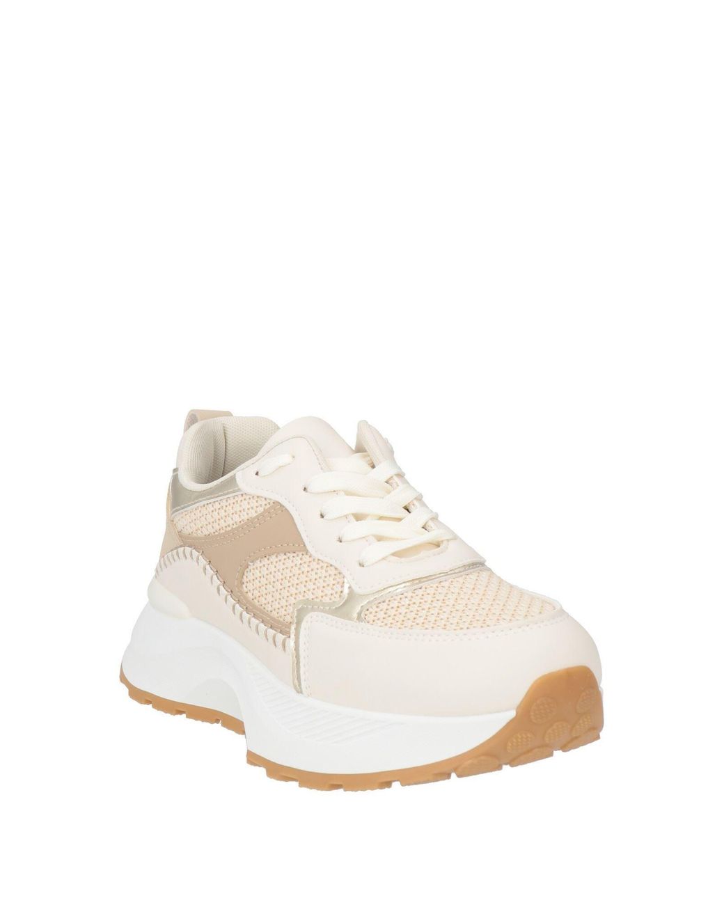 Laura Biagiotti Natural Sand Sneakers Synthetic Material, Textile Fibers