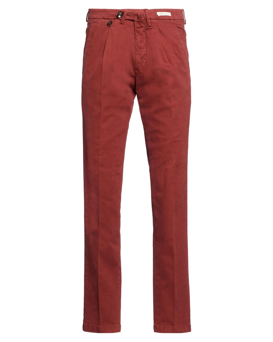 L.b.m. 1911 Red Pants Cotton, Elastane for men