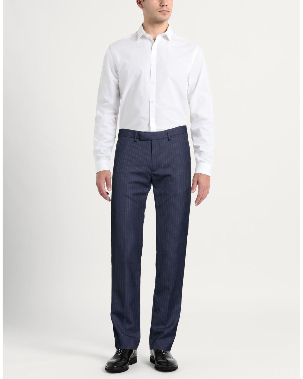 Gant Blue Pants Wool, Elastane for men
