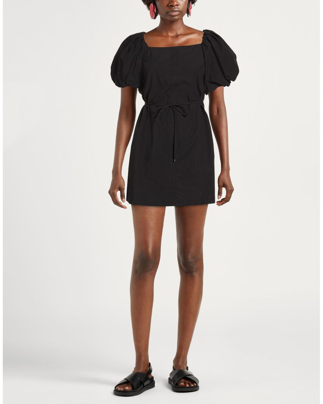 Ottod'Ame Black Mini Dress Cotton