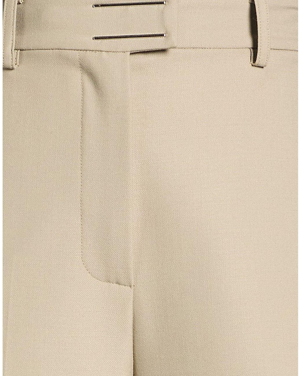 Patrizia Pepe Natural Pants Polyester, Virgin Wool, Elastane