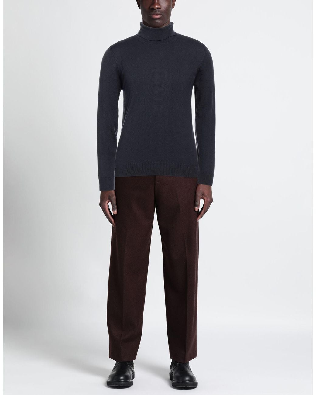 Alpha Studio Blue Turtleneck for men