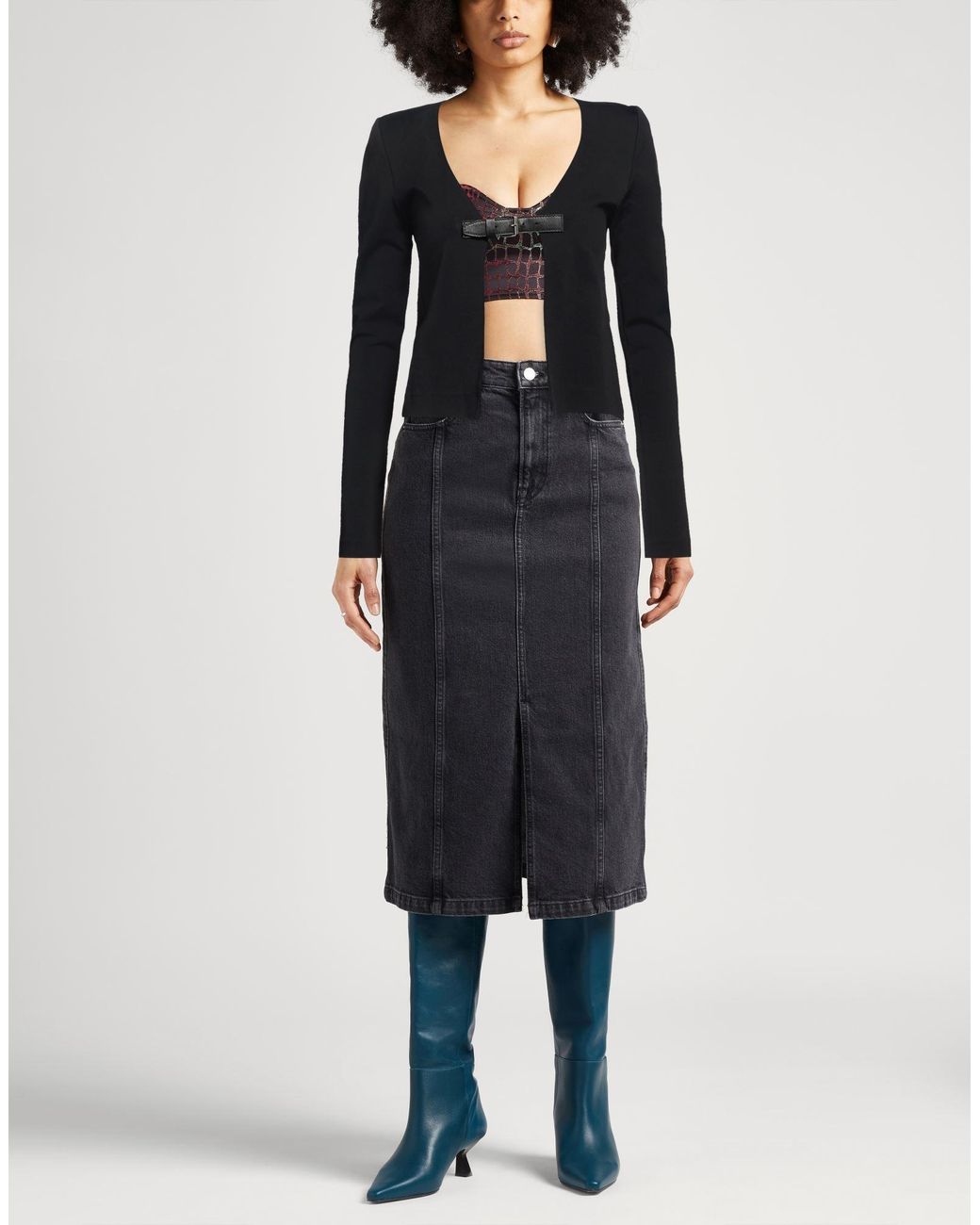 16Arlington Black Jacket Viscose, Nylon, Polyurethane