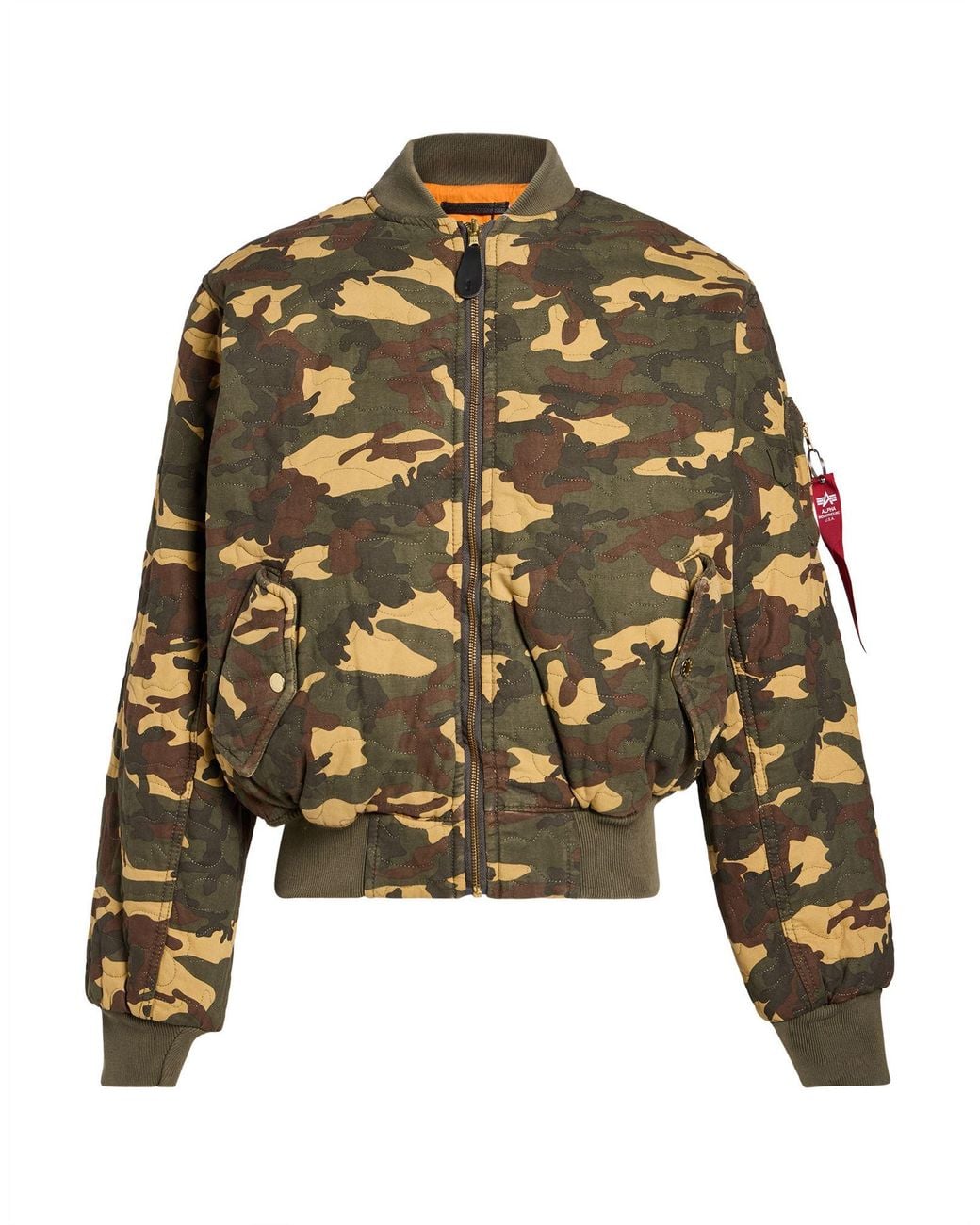 Alpha Industries Green Military Jacket Cotton for men
