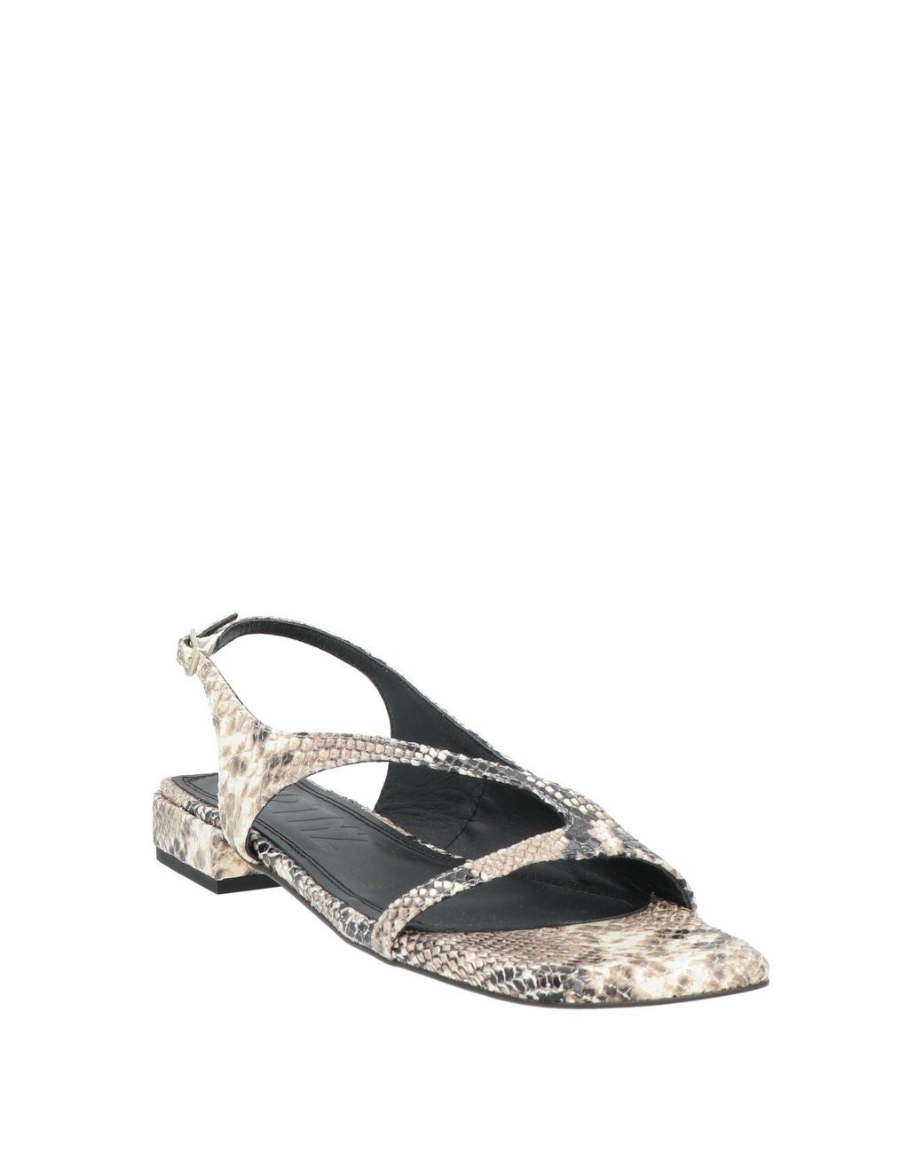 Souliers Martinez White Ivory Sandals Leather