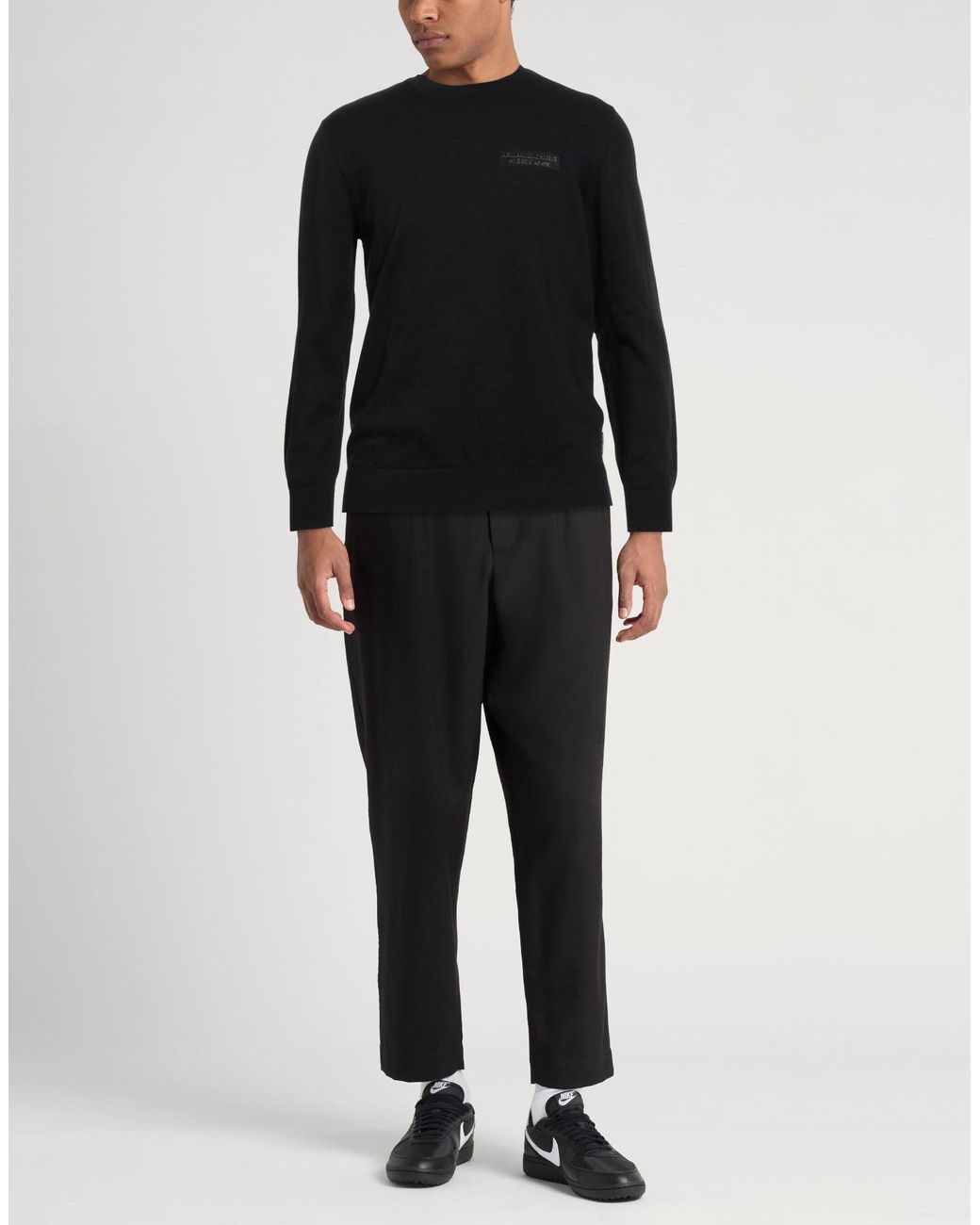 ARMANI EXCHANGE Black Sweaters for men