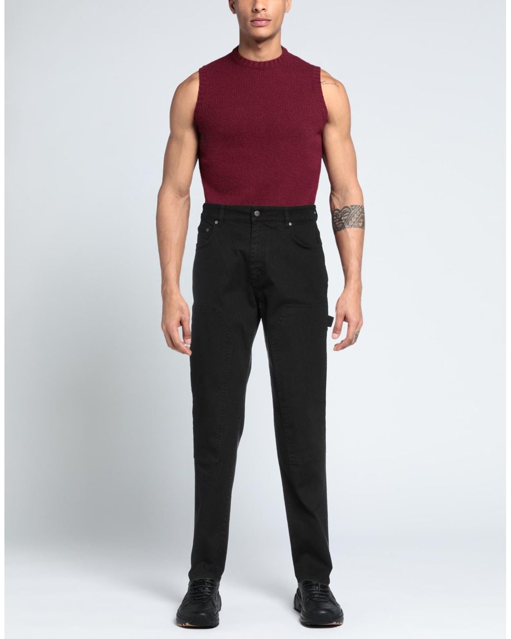 Represent Black Jeans for men