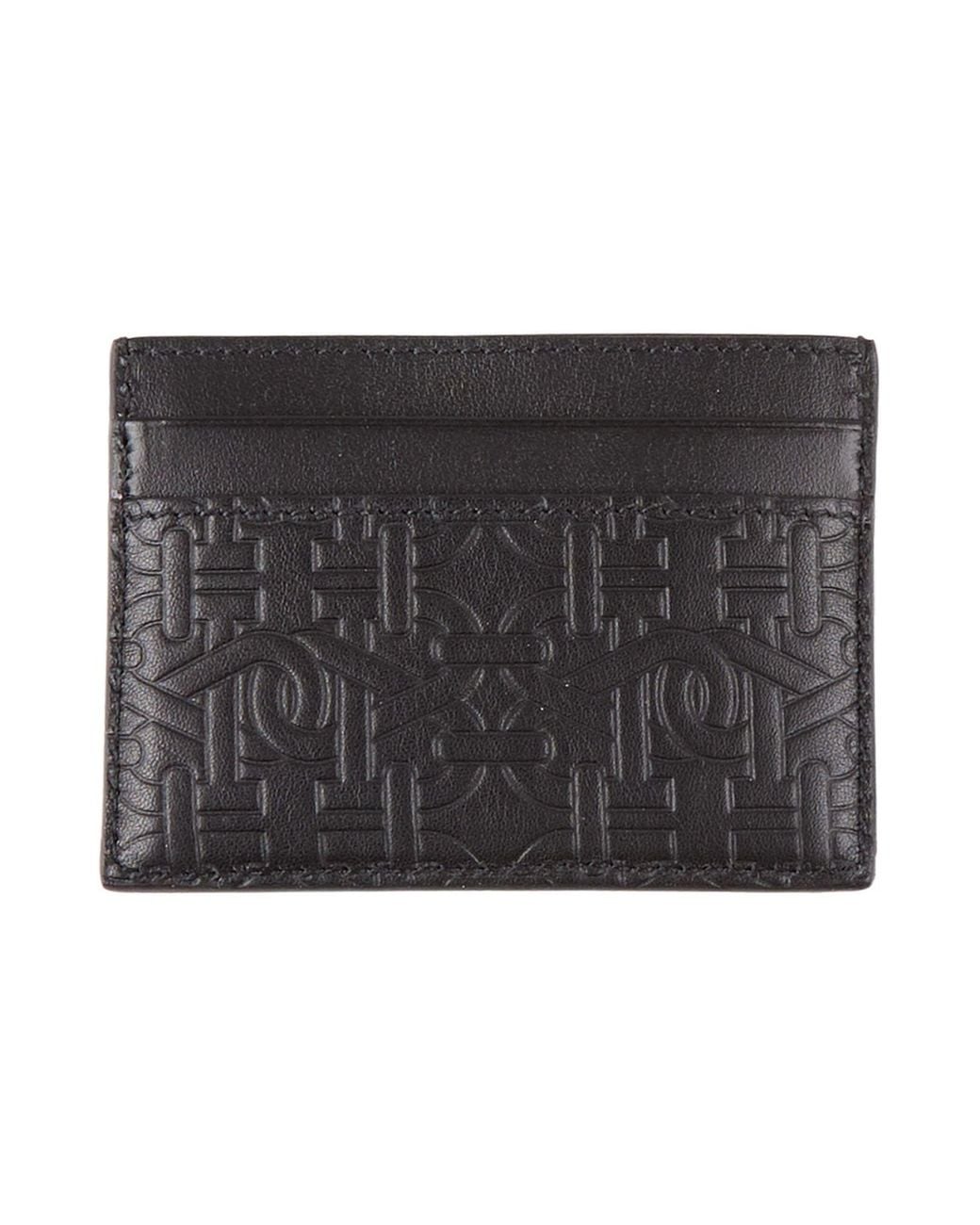 Bally Black Cardholder Cow Leather for men