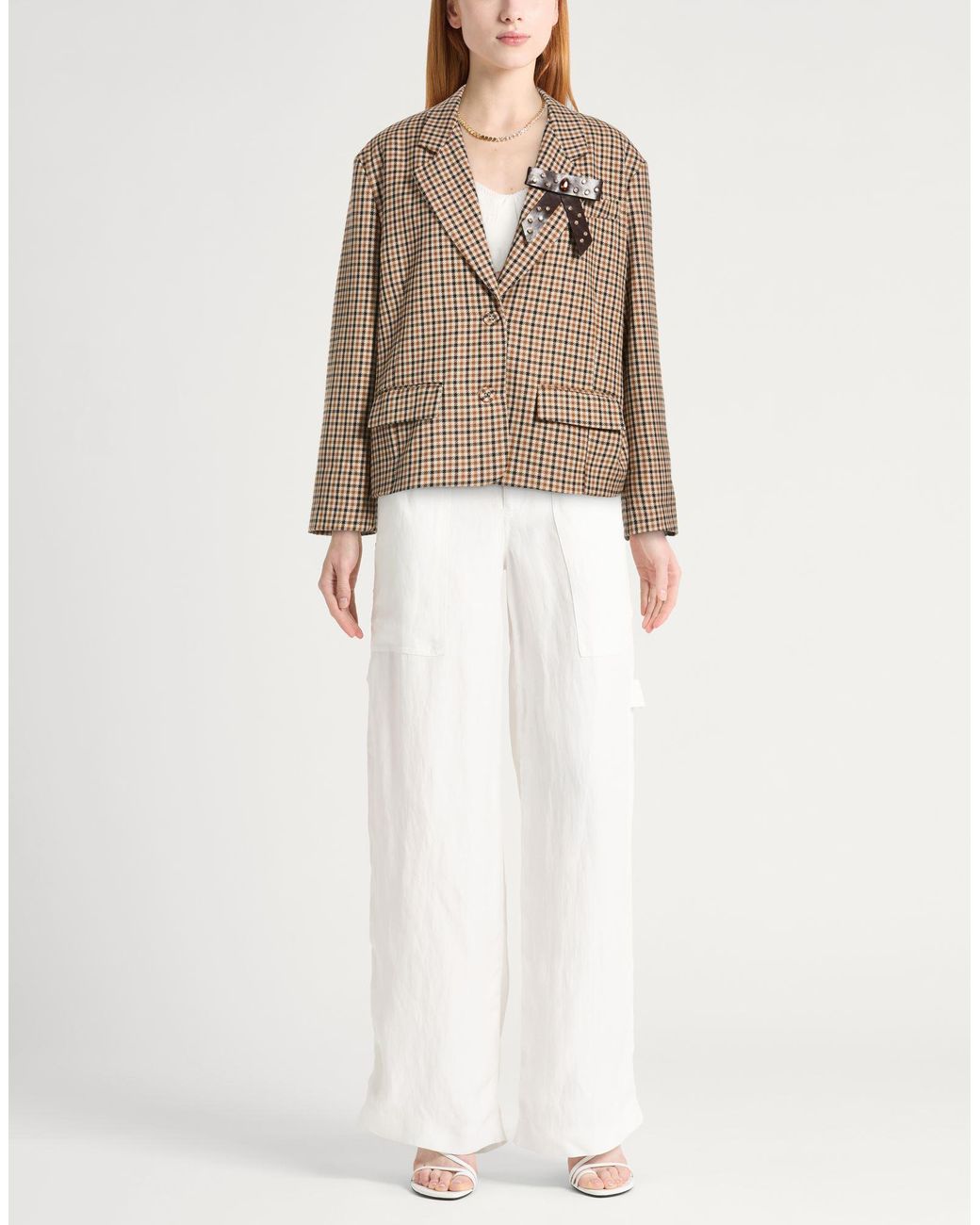Dixie Brown Blazer Polyester, Viscose