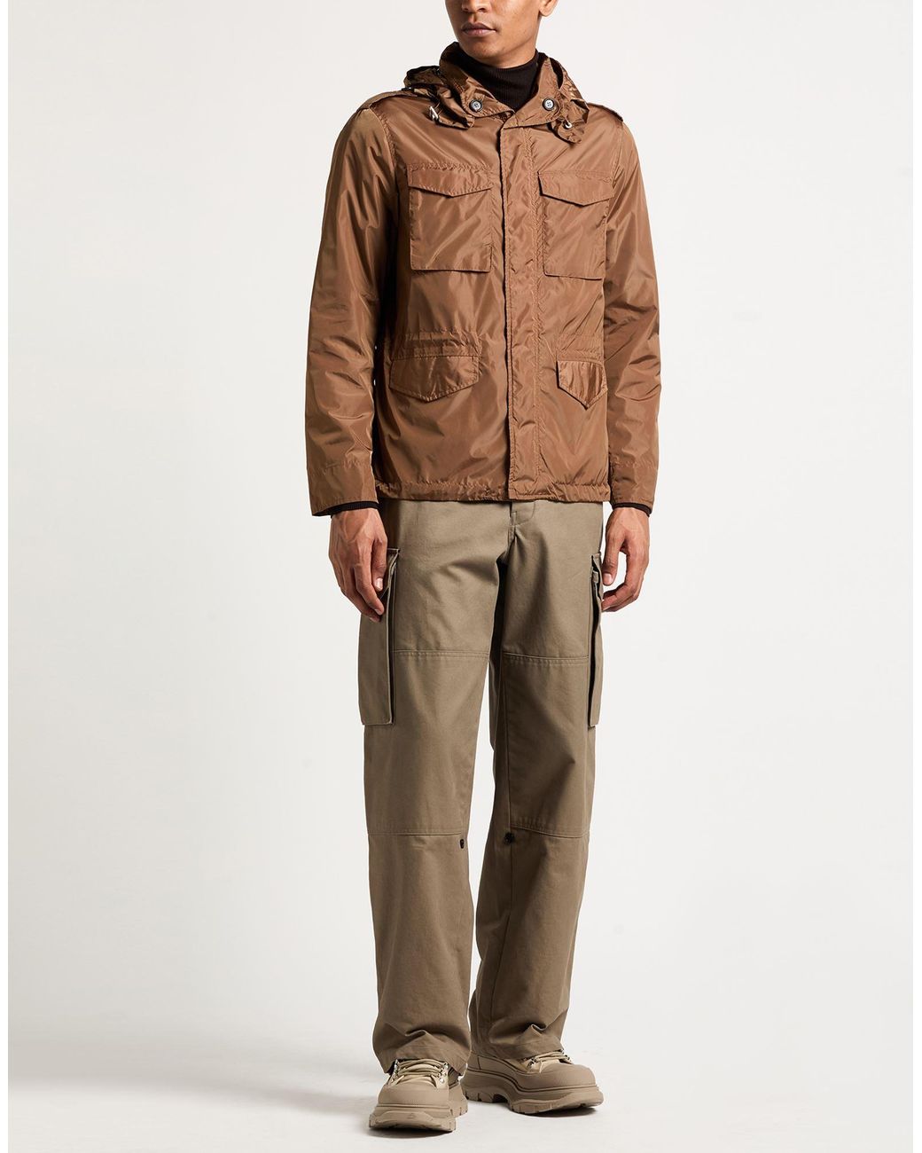 Add Brown Light Jacket Polyamide for men