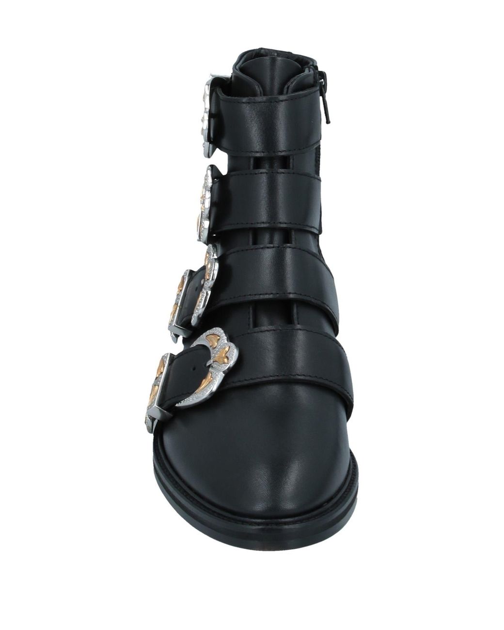 Maje Black Ankle Boots Leather
