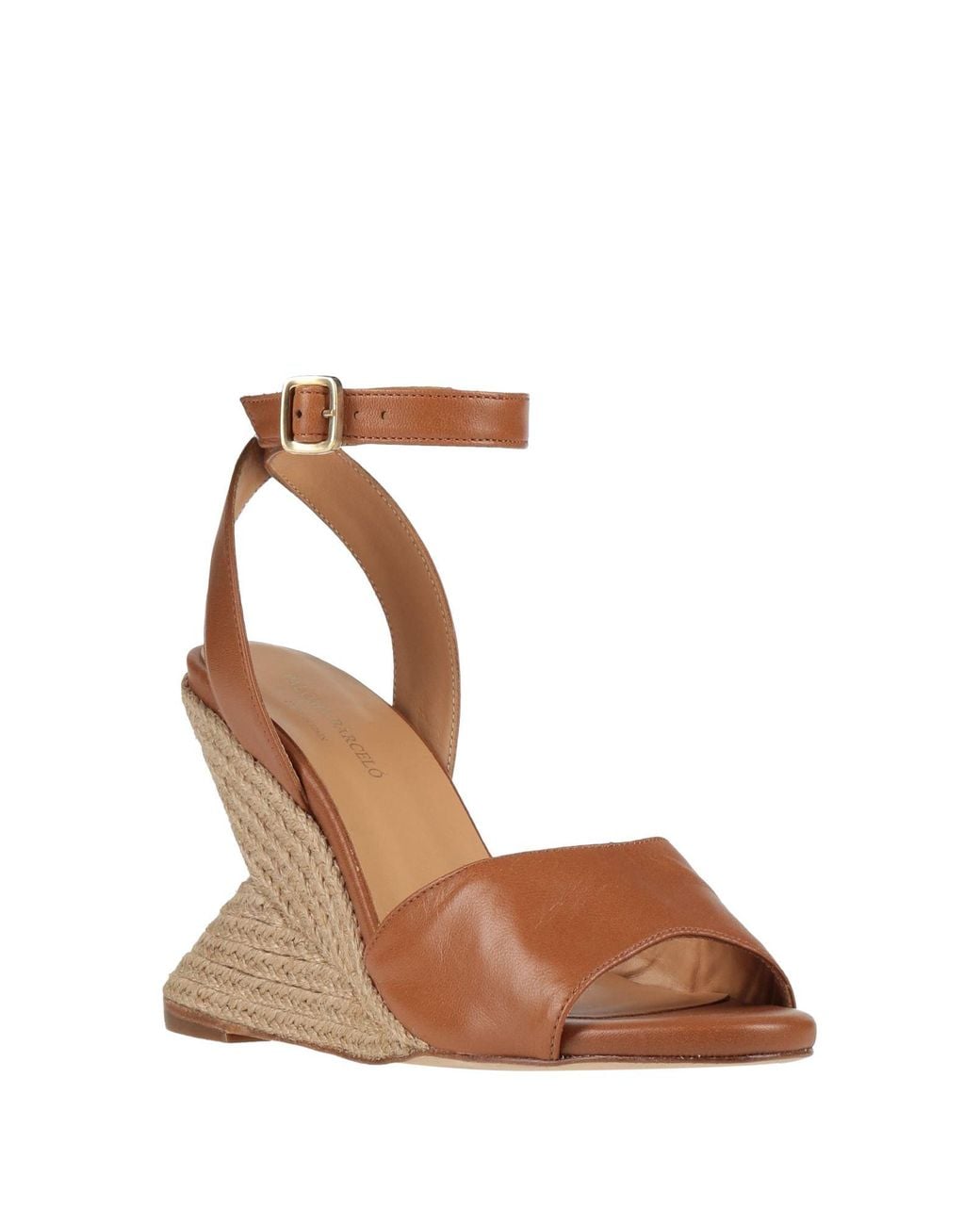 Paloma Barceló Brown Camel Sandals Leather