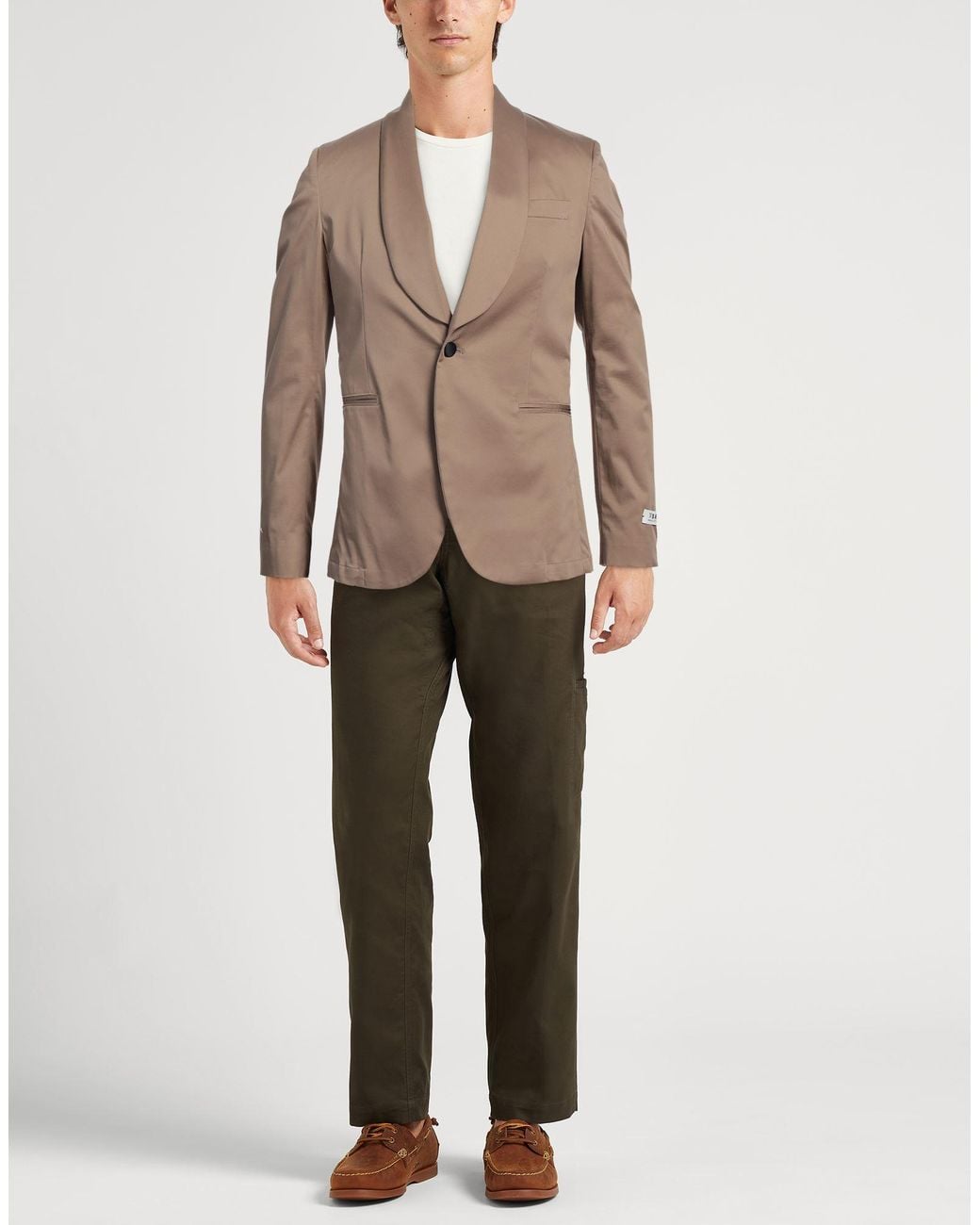 Berna Brown Blazer Organic Cotton, Elastane for men