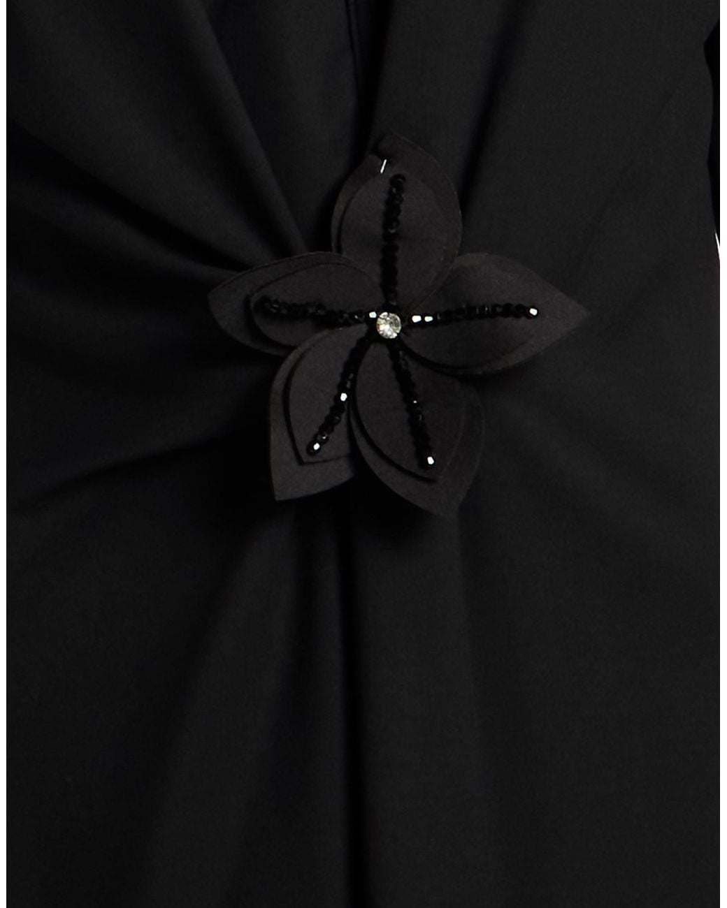 Dixie Black Midi Dress Polyester, Viscose, Elastane
