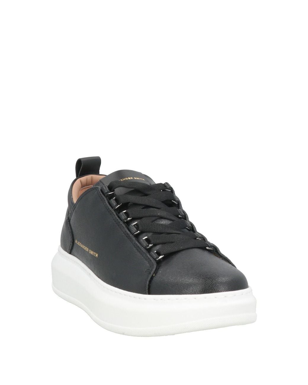 Alexander Smith Black Sneakers Leather for men