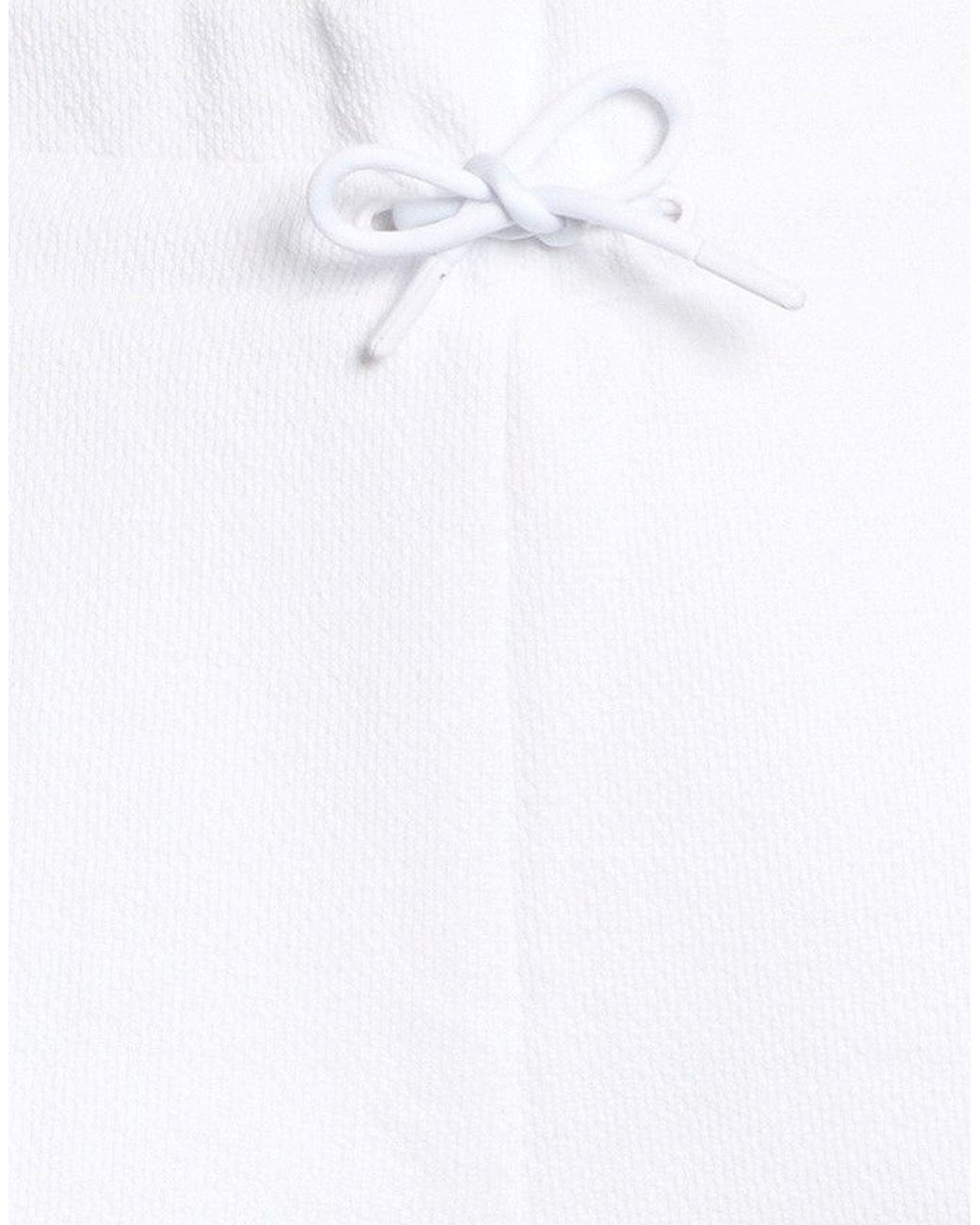 EA7 White Shorts & Bermuda Shorts Cotton, Polyester