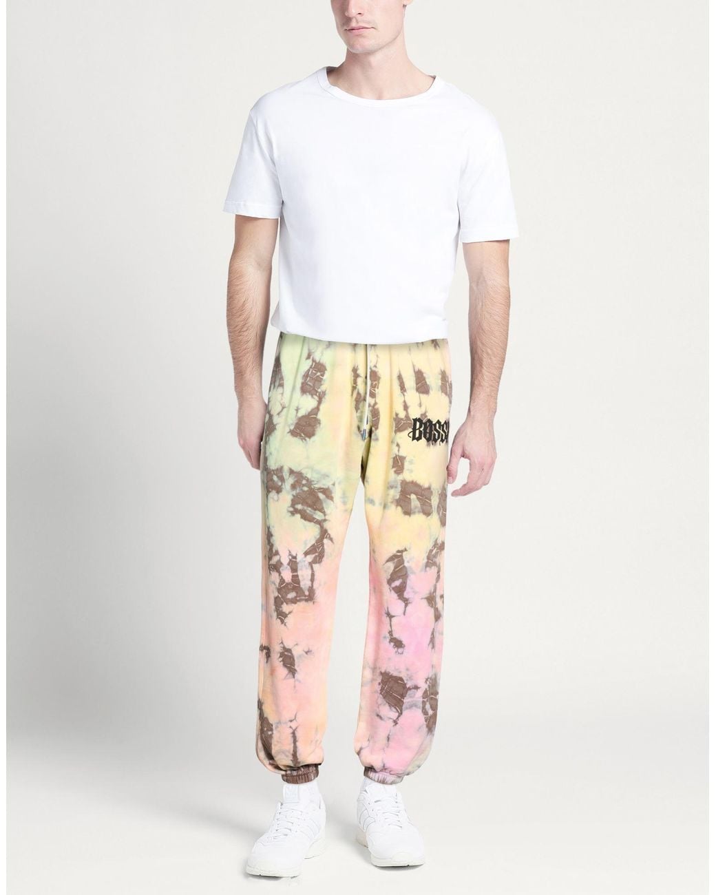 Boss Pink Pants Cotton for men
