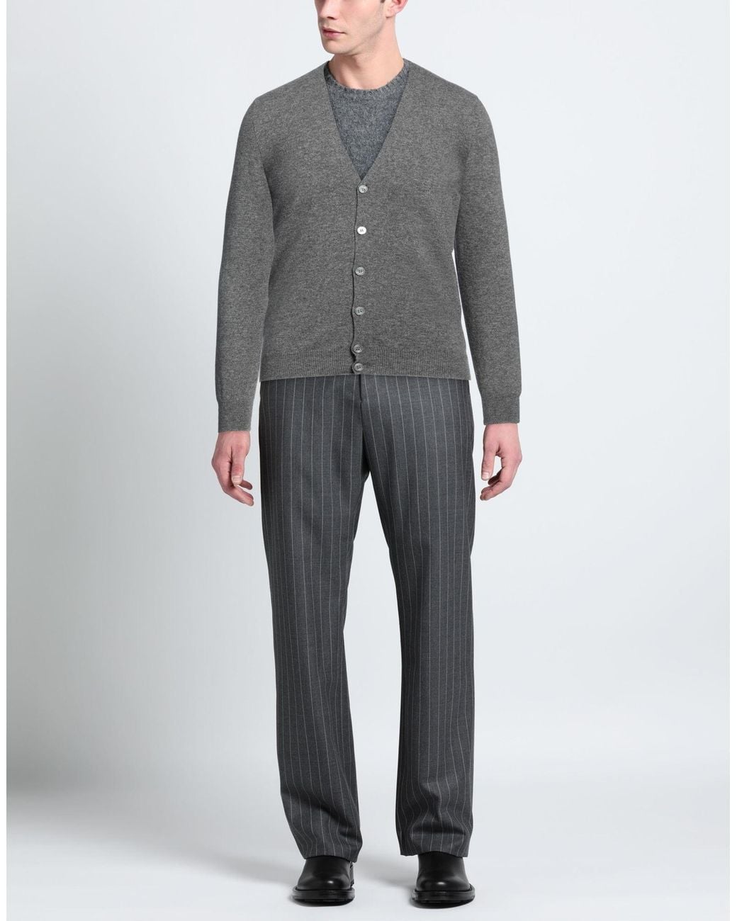 Gran Sasso Gray Cardigan for men