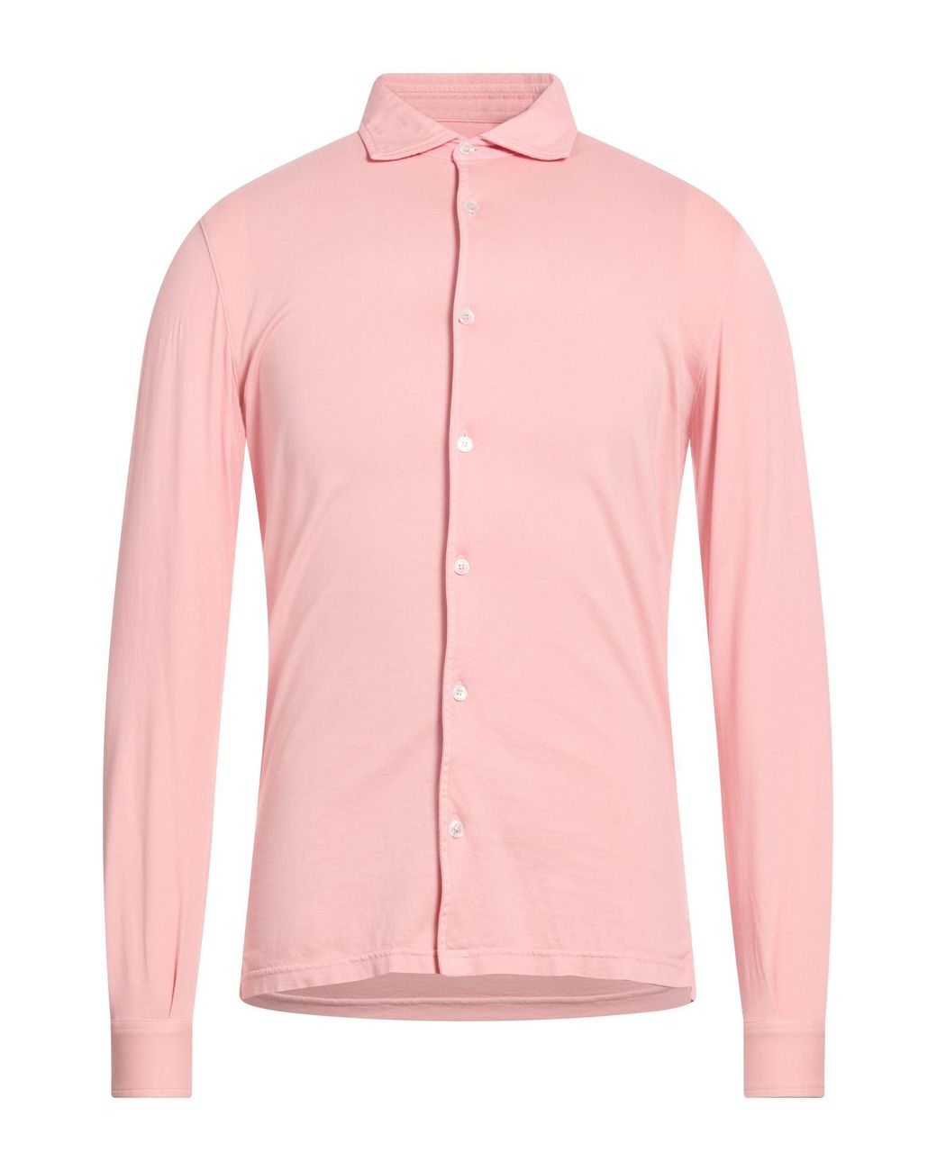 Fedeli Pink Shirt Organic Cotton for men