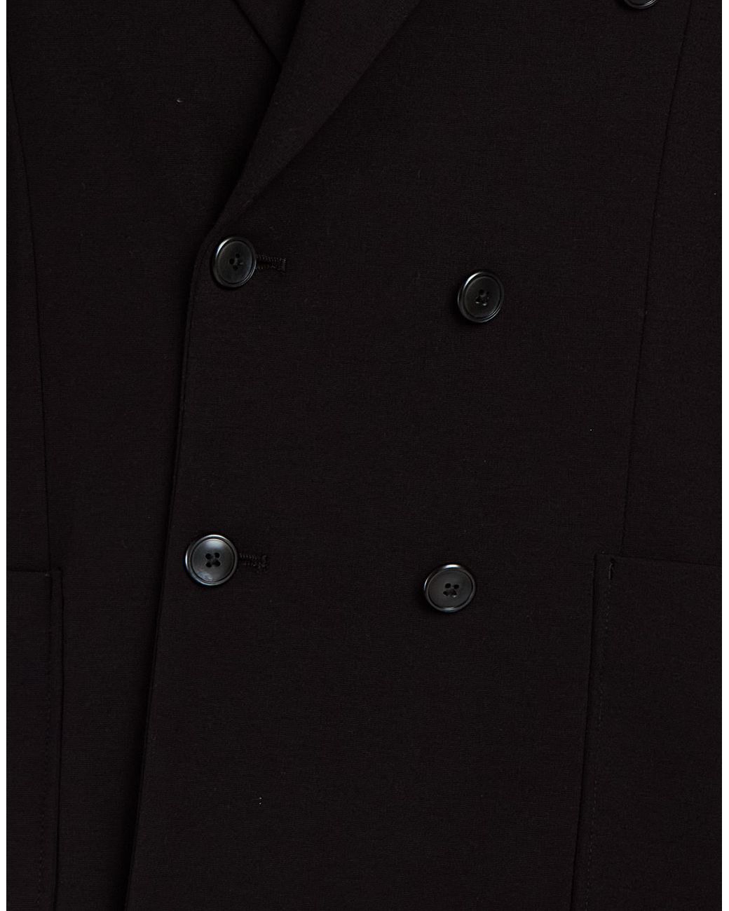 Daniele Alessandrini Black Blazer Rayon, Polyamide, Elastane for men