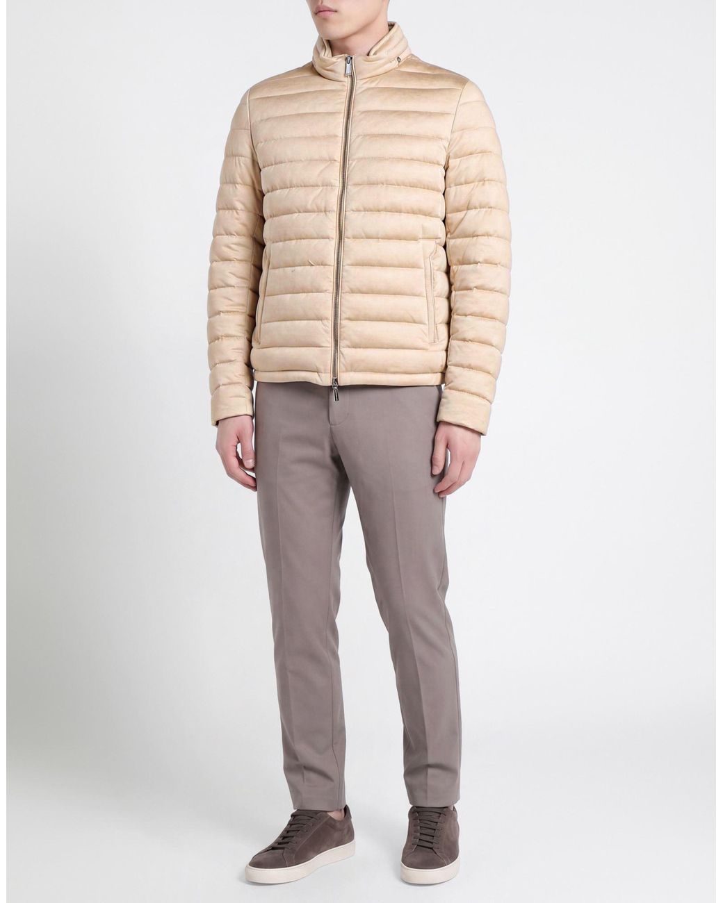 Moorer Natural Puffer Cotton for men