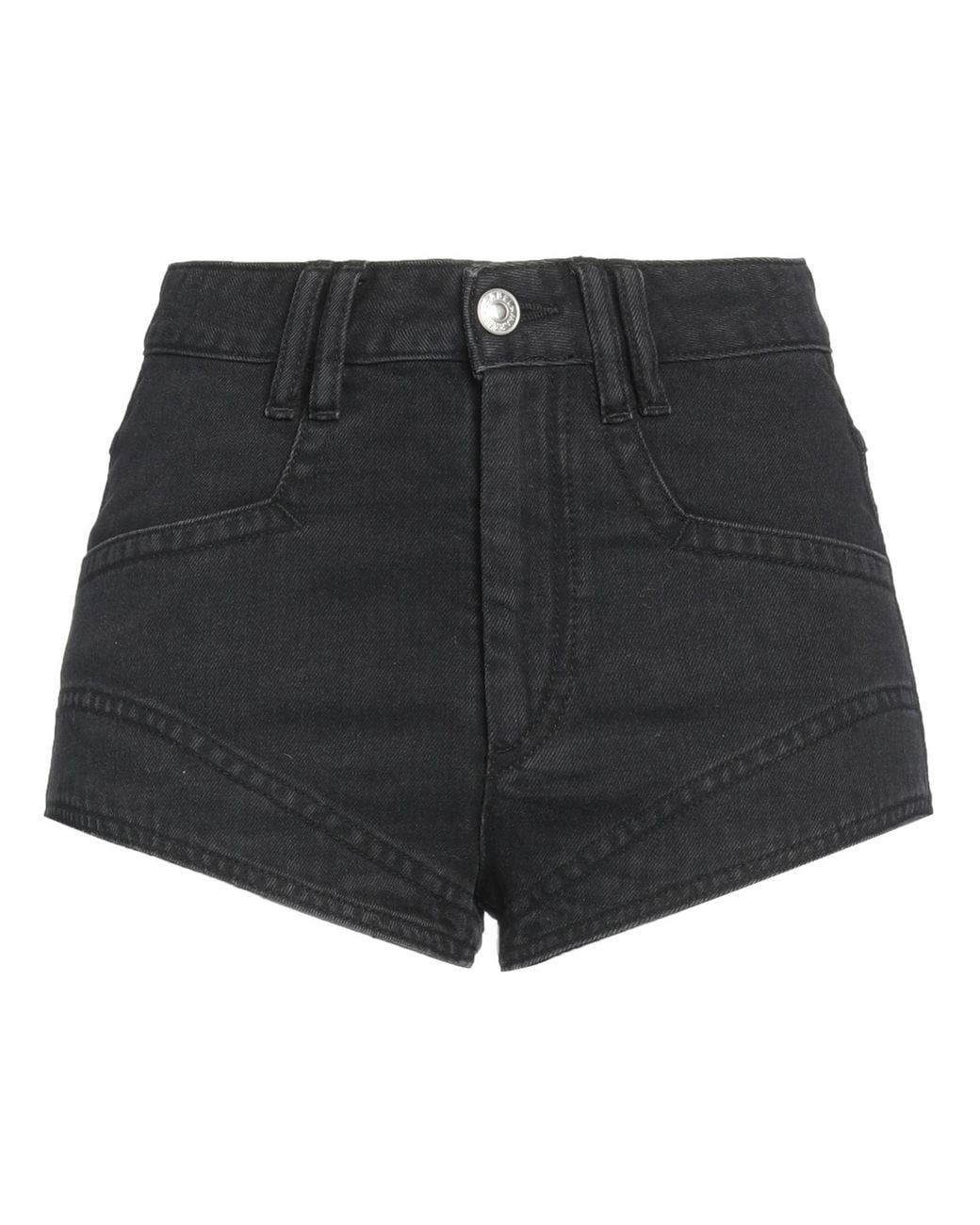 Isabel Marant Black Denim Shorts Cotton