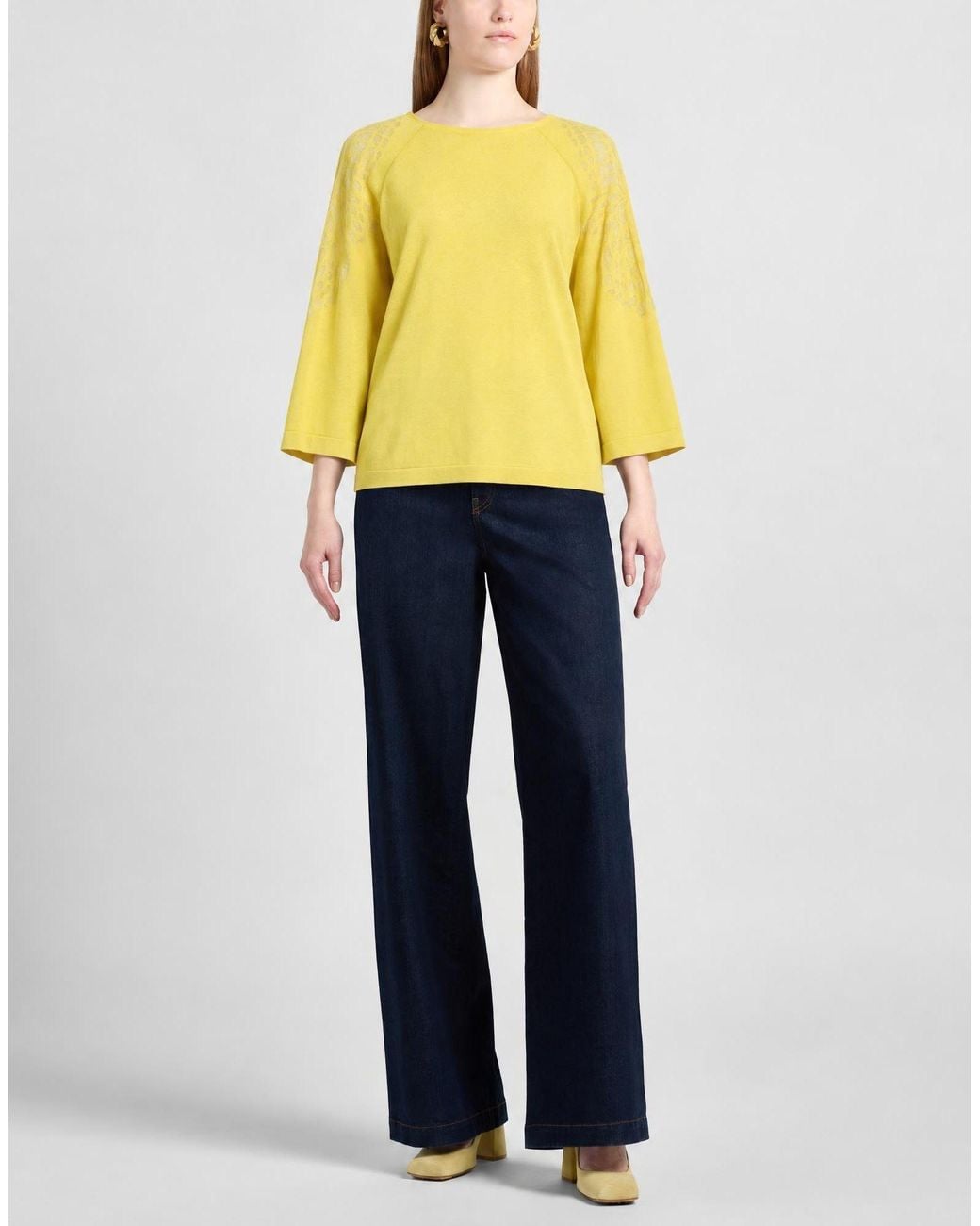 Alberta Ferretti Yellow Pullover