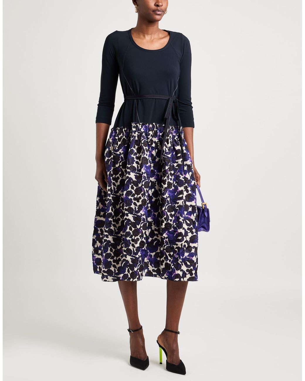 Vestido midi High de color Blue
