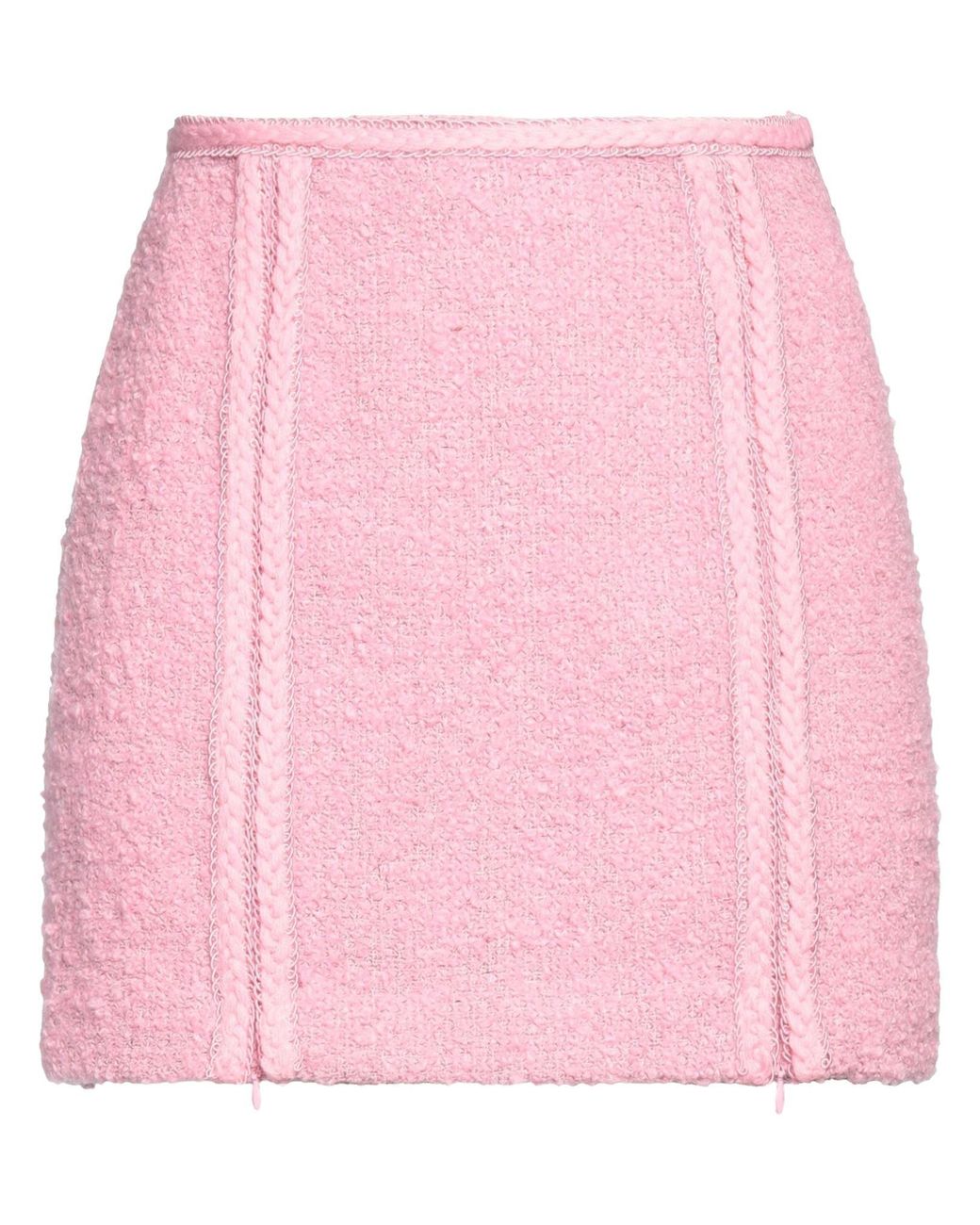 ROTATE BIRGER CHRISTENSEN Pink Textured Mini Skirt
