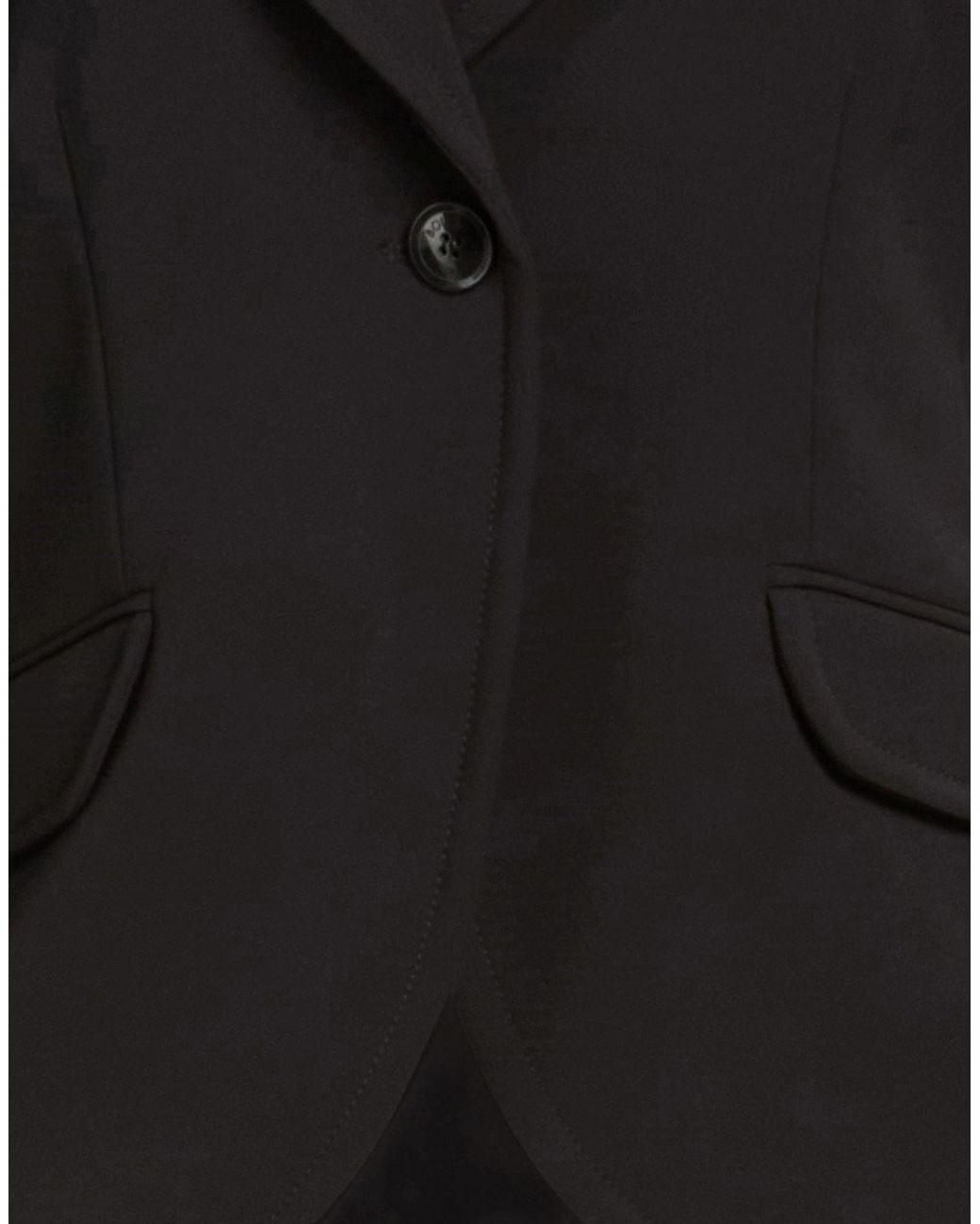 Moschino Black Blazer Polyester, Elastane