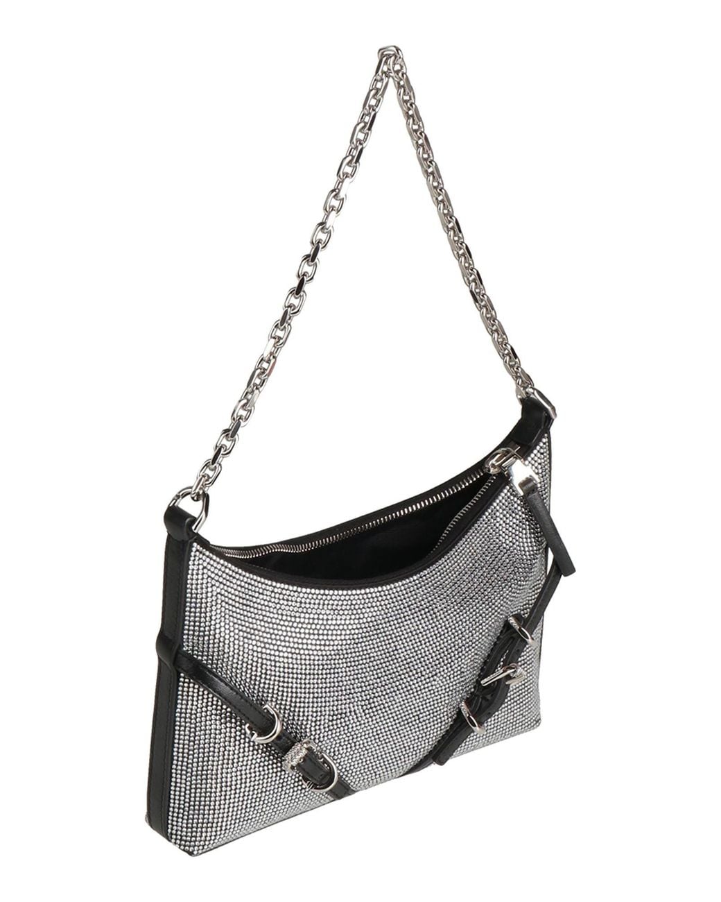 Givenchy Gray Handbag Viscose, Silk, Leather
