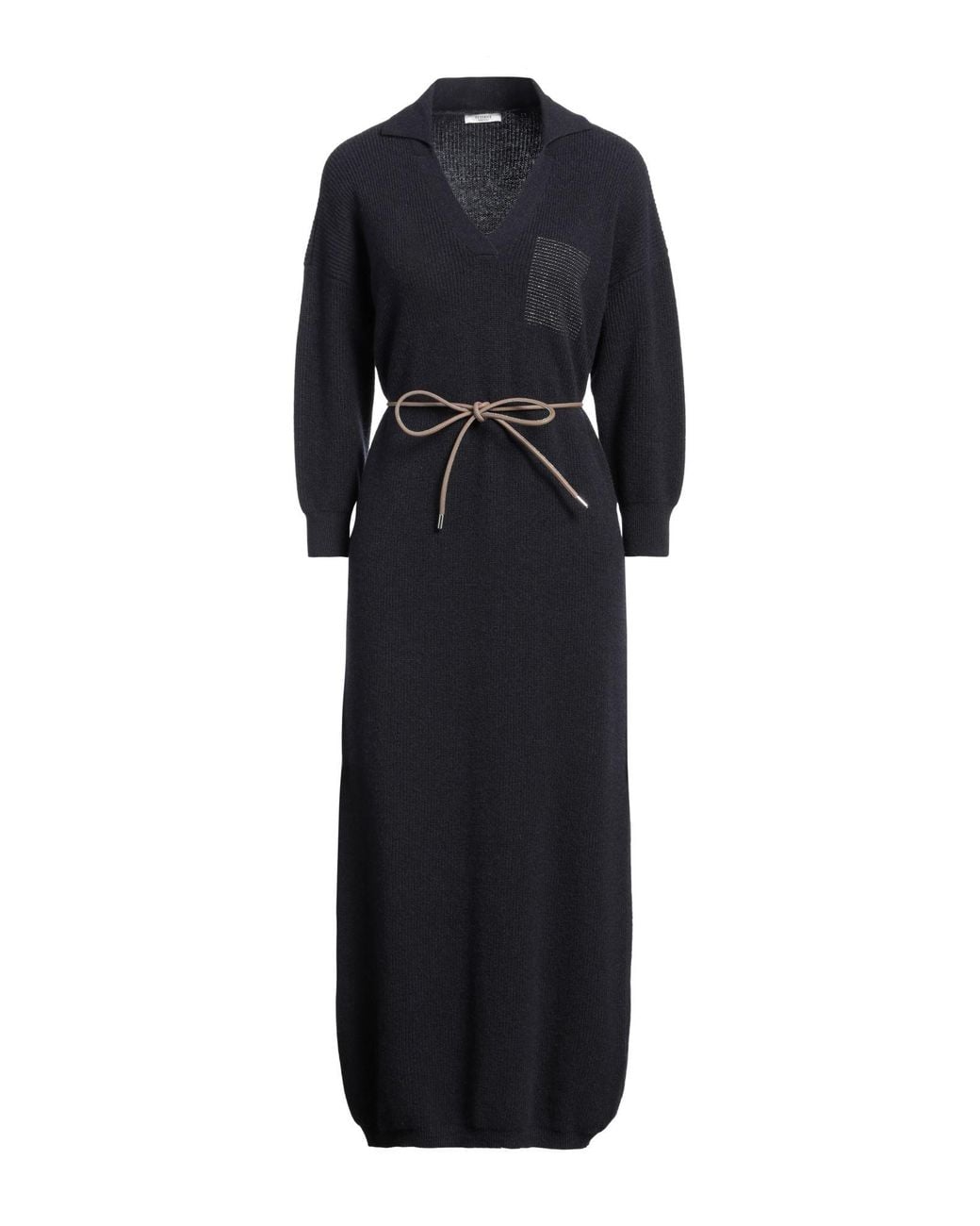 Peserico Black Midi Dress