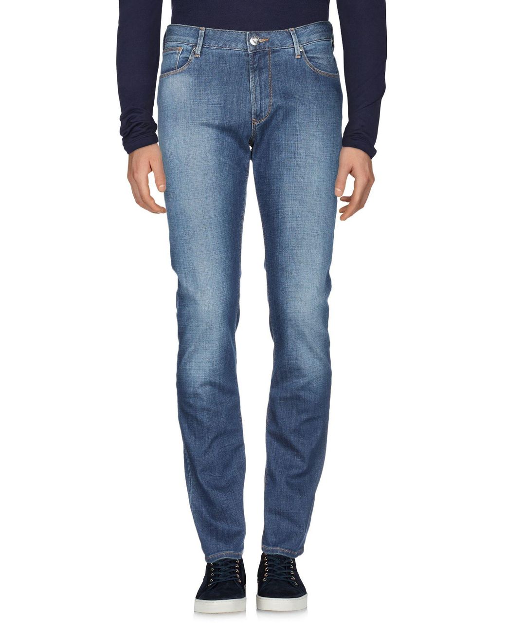 Armani Jeans Blue Jeans Cotton, Elastane for men