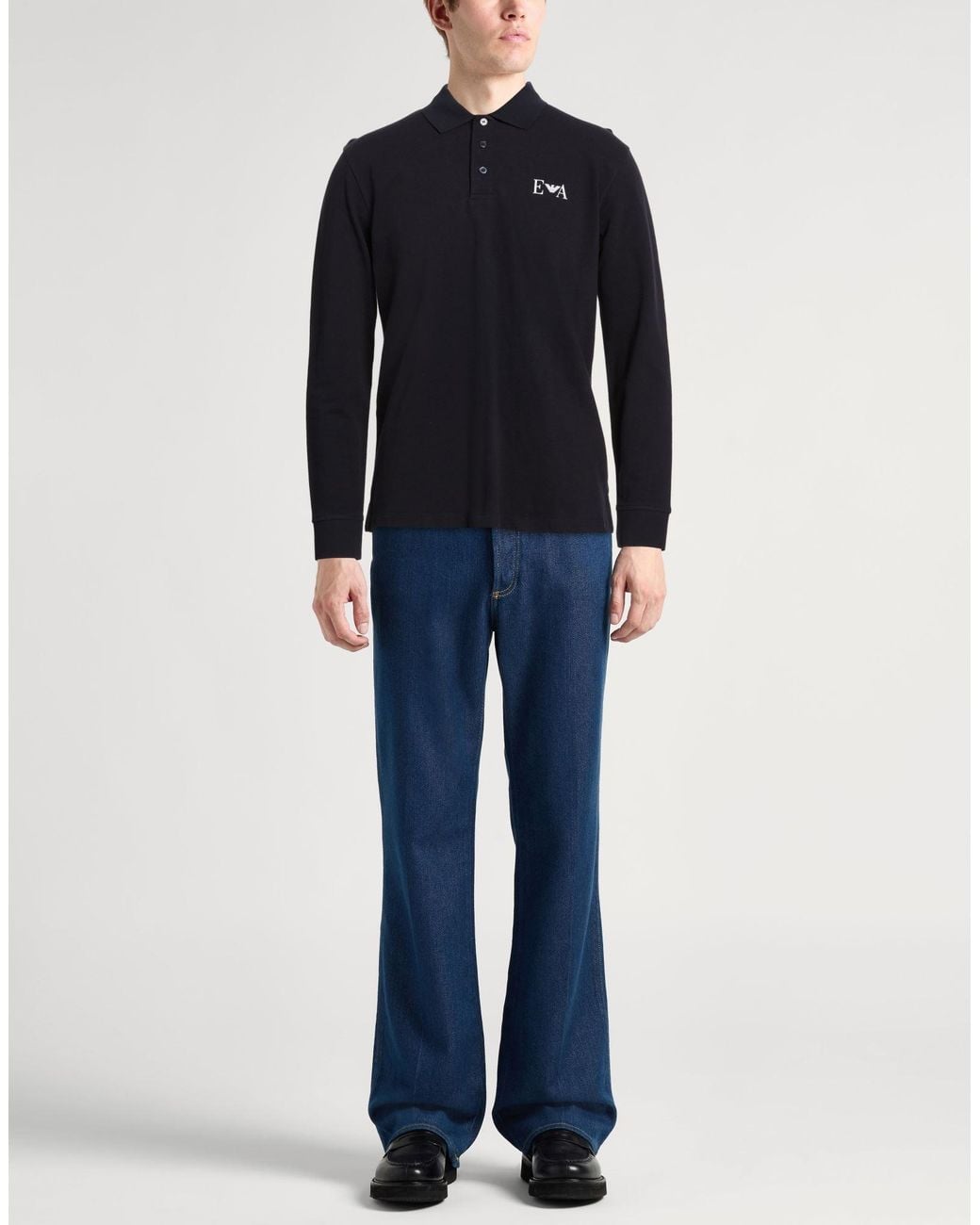Emporio Armani Blue Polo Shirts for men
