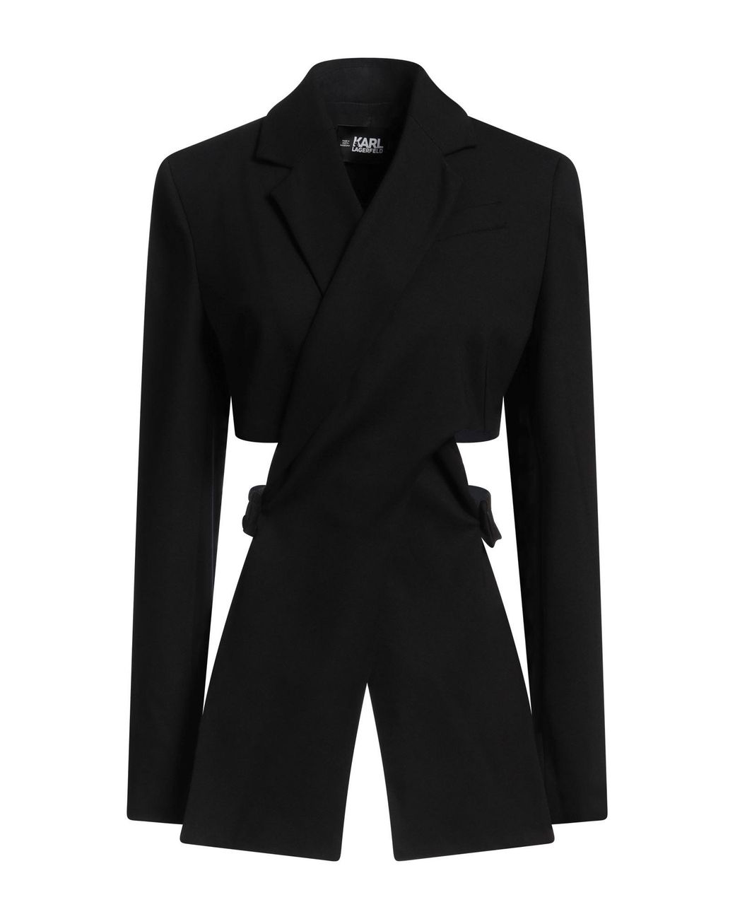 Karl Lagerfeld Black Blazer Viscose, Polyamide, Elastane