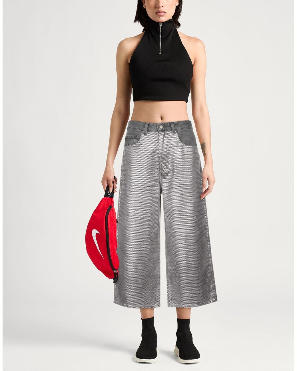 Haikure Gray Jeans Cotton