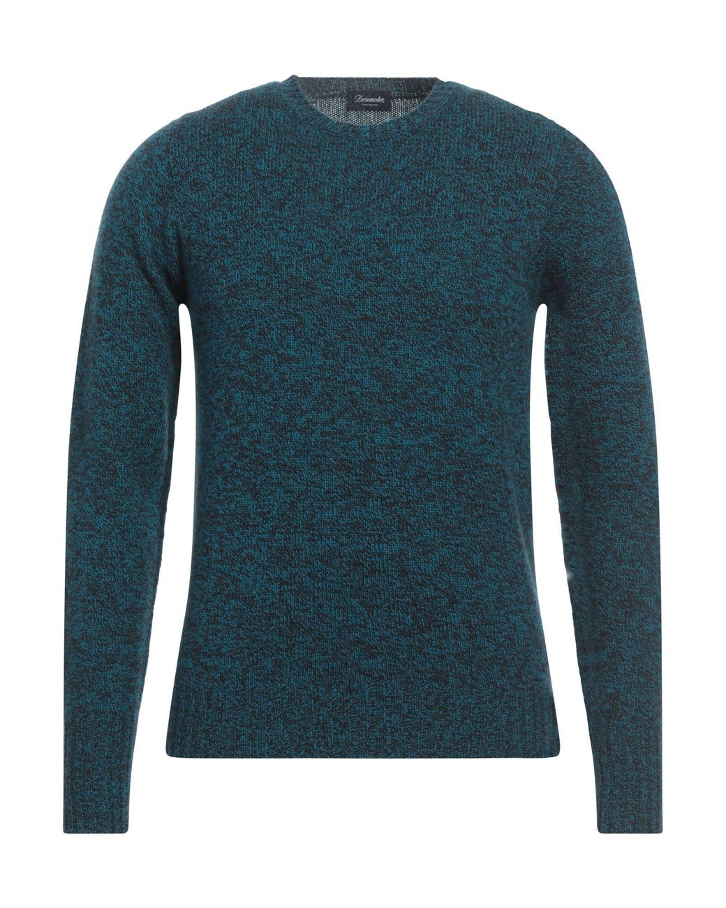 Drumohr Blue Sweater Lambswool for men