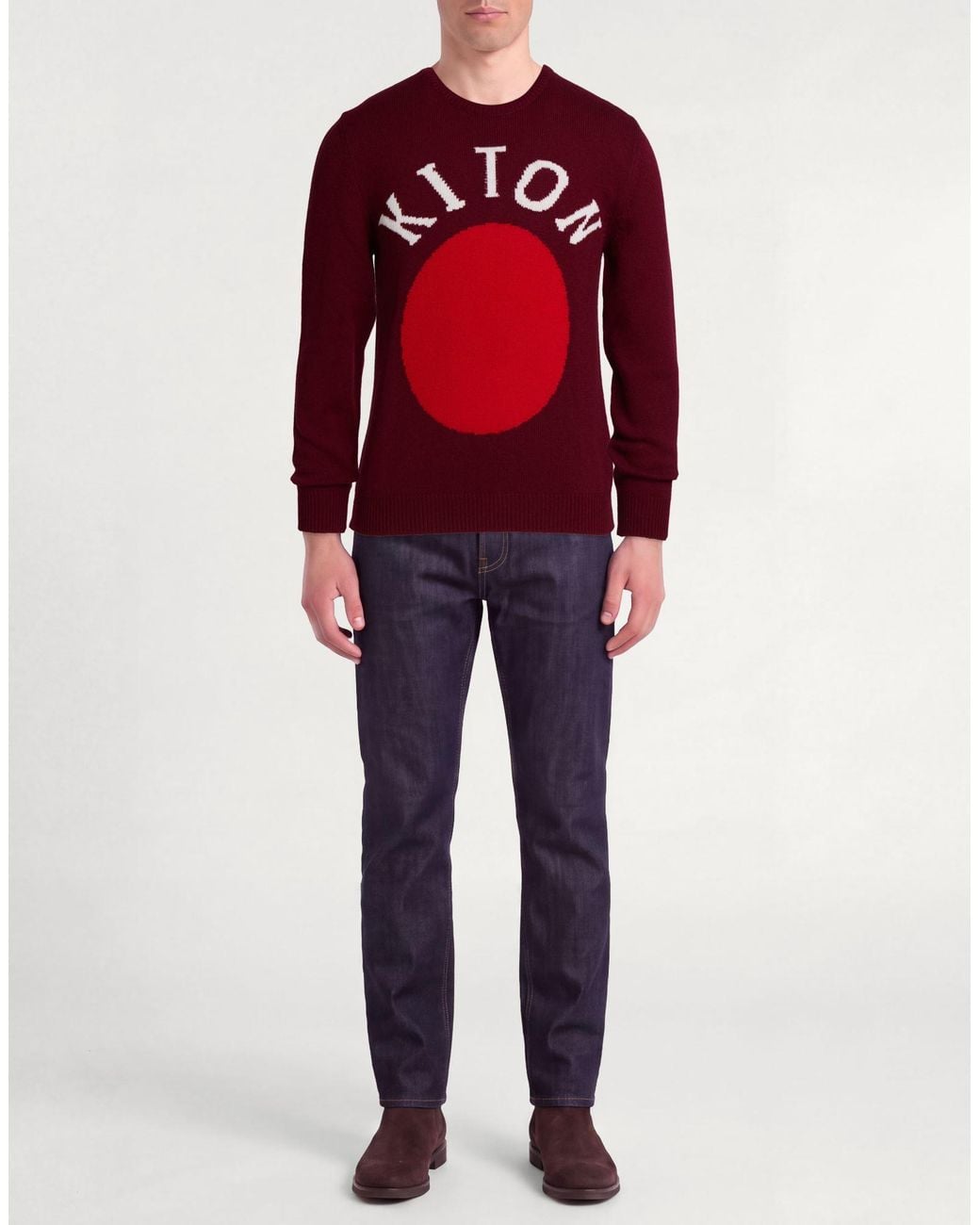 Kiton Red Jumper for men