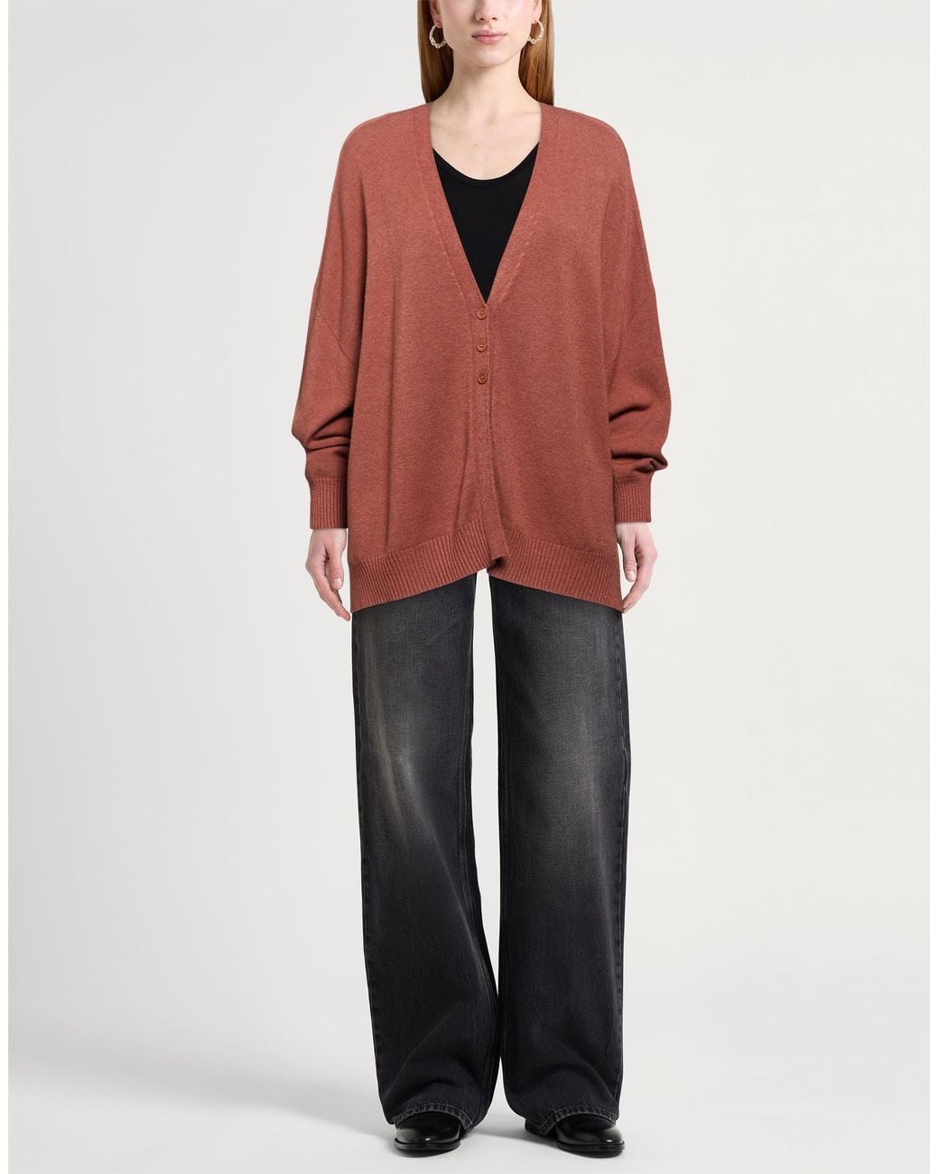 Manila Grace Brown Cardigan